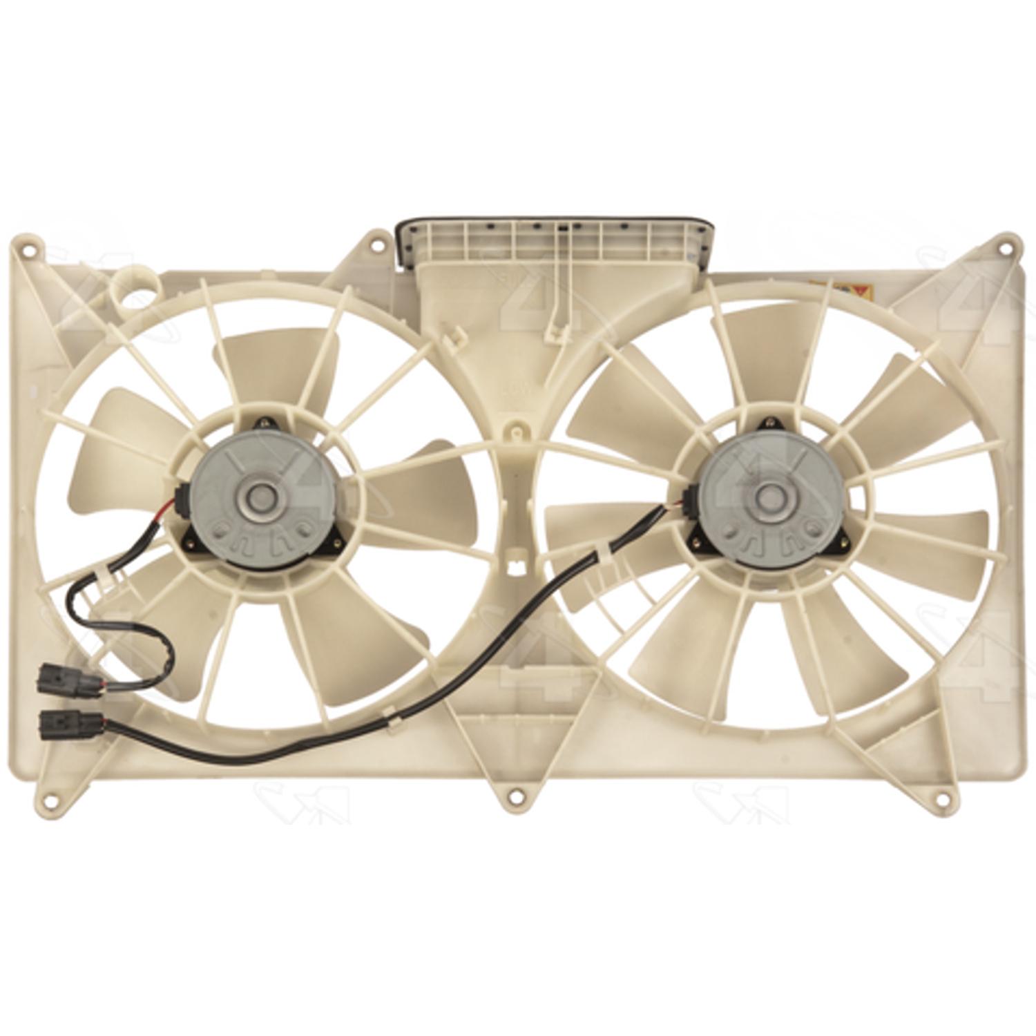 Four Seasons 75993 - Engine Cooling Fan Assembly Four Seasons 75993 Dual Radiator and Condenser Fan Assembly product image 1 of 2