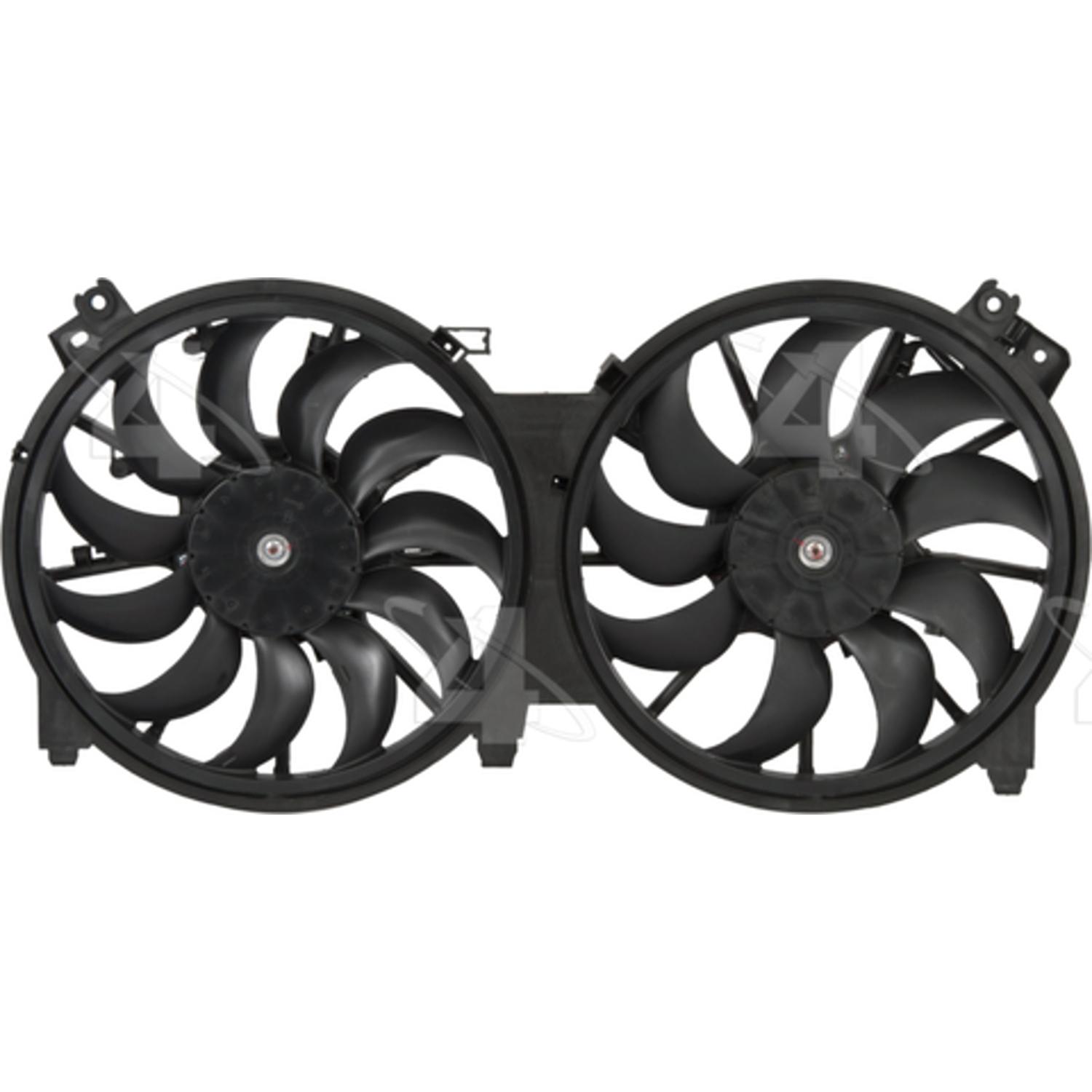 Four Seasons 76100 - Engine Cooling Fan Assembly Four Seasons 76100 Dual Radiator and Condenser Fan Assembly product image 2 of 2