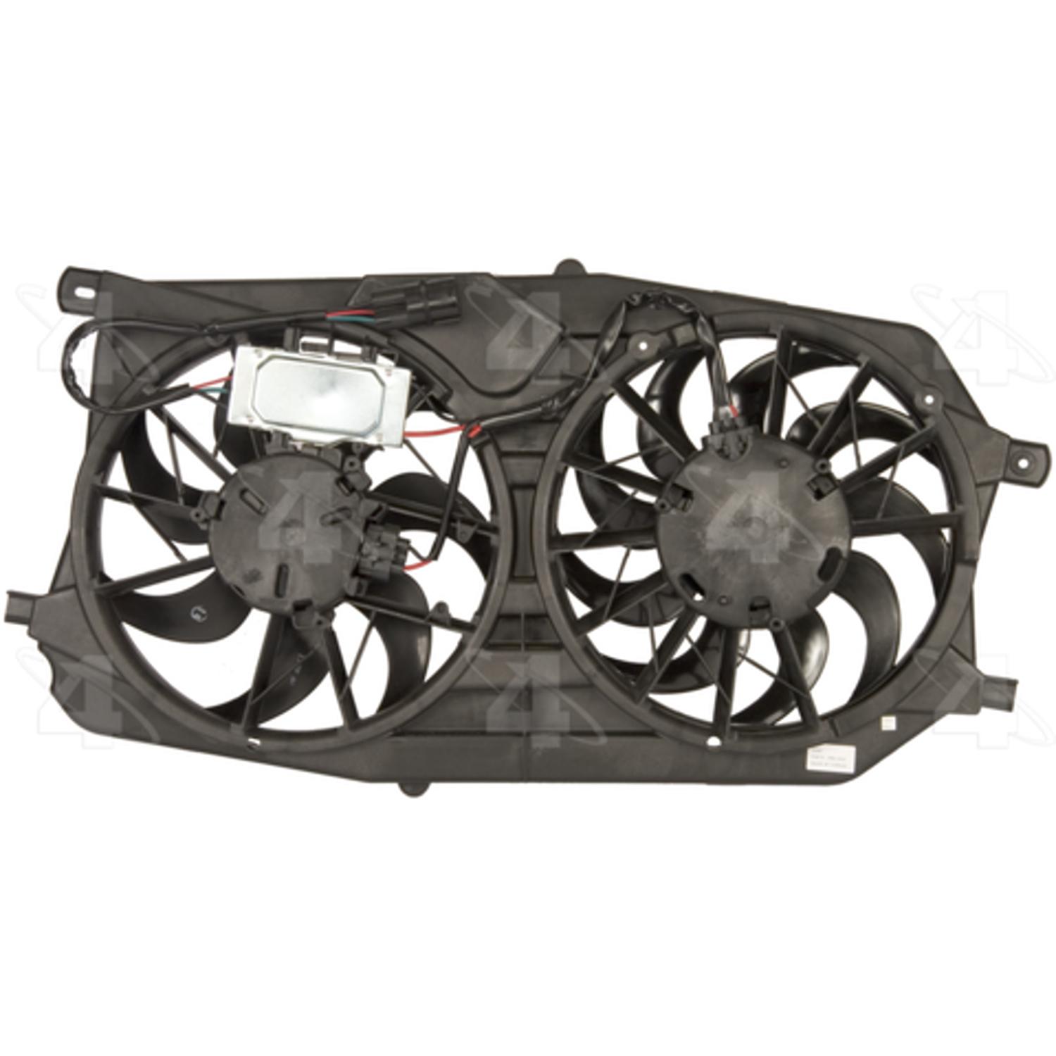 Four Seasons 76144 - Engine Cooling Fan Assembly Four Seasons 76144 Dual Radiator and Condenser Fan Assembly product image 1 of 2