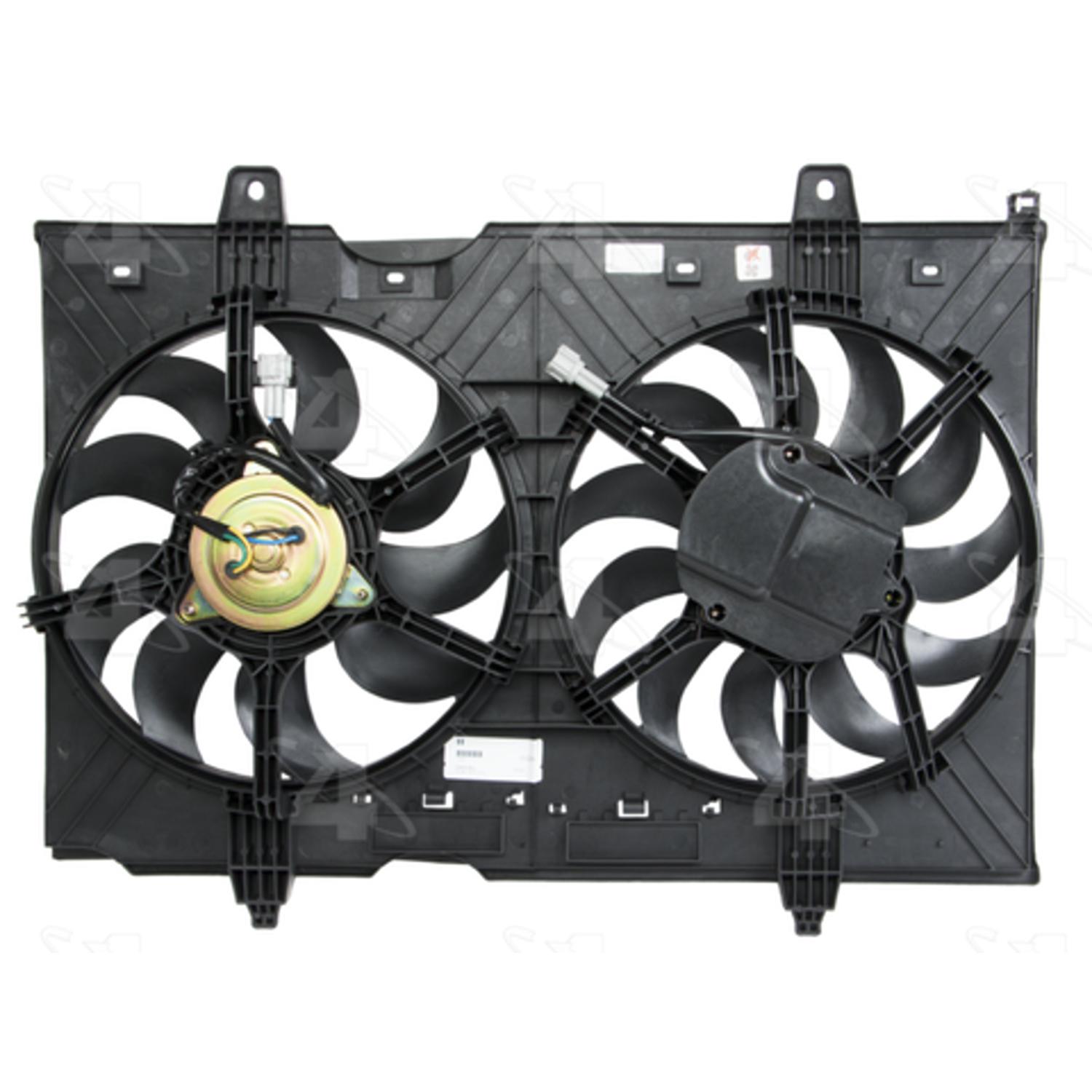 Four Seasons 76191 - Engine Cooling Fan Assembly Four Seasons 76191 Dual Radiator and Condenser Fan Assembly product image 1 of 5