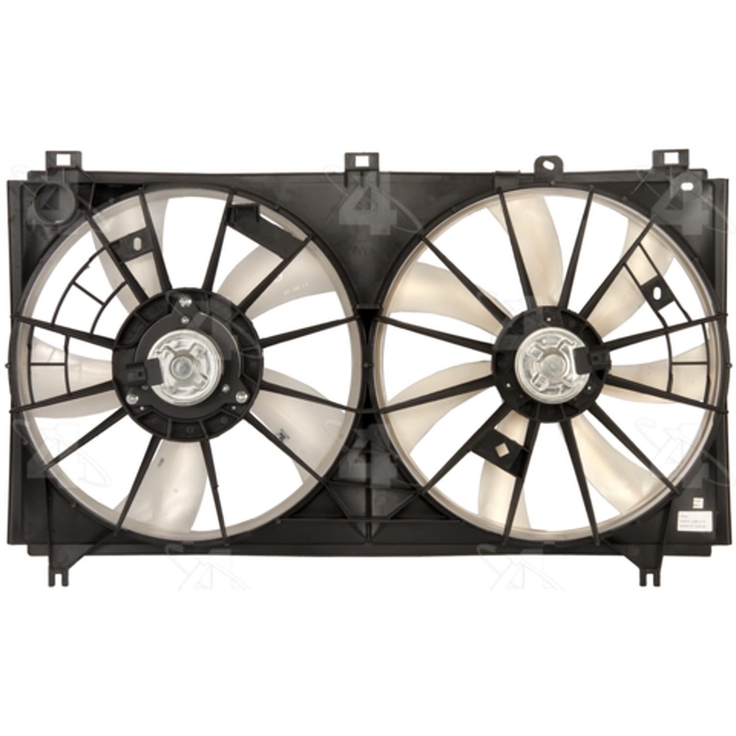 Four Seasons 76198 - Engine Cooling Fan Assembly Four Seasons 76198 Dual Radiator and Condenser Fan Assembly product image 1 of 2