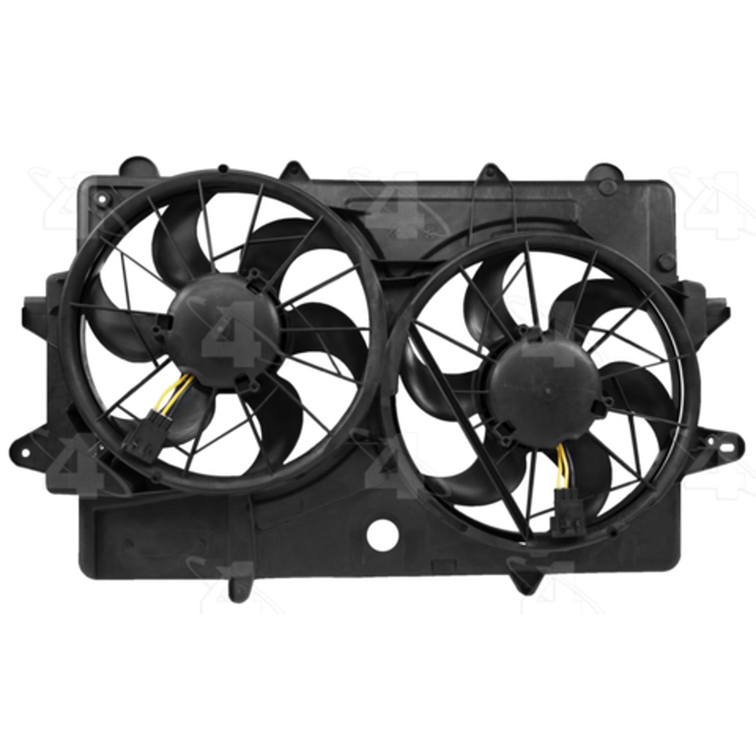 Four Seasons 76211 - Engine Cooling Fan Assembly Four Seasons 76211 Dual Radiator and Condenser Fan Assembly product image 1 of 4