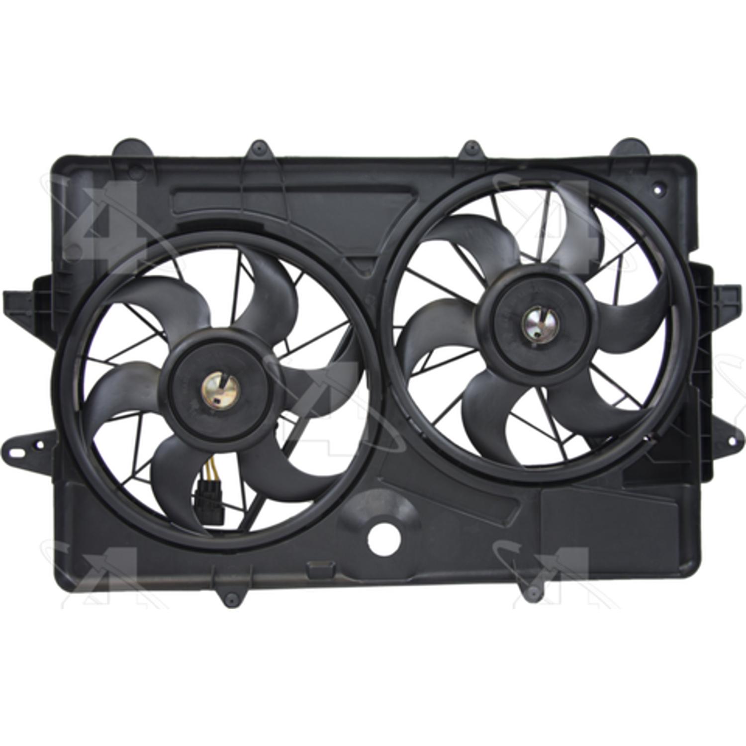 Four Seasons 76211 - Engine Cooling Fan Assembly Four Seasons 76211 Dual Radiator and Condenser Fan Assembly product image 2 of 4