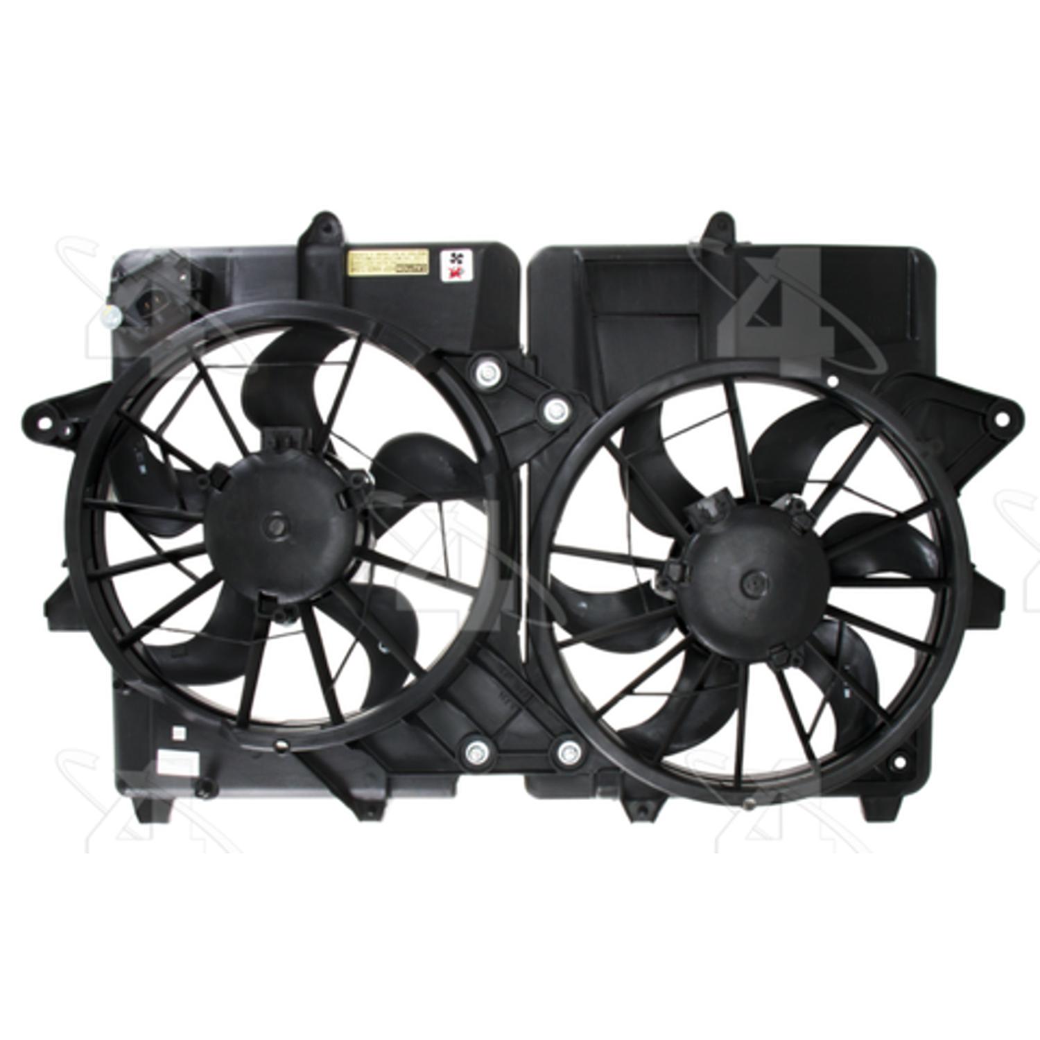 Four Seasons 76290 - Engine Cooling Fan Assembly Four Seasons 76290 Dual Radiator and Condenser Fan Assembly product image 1 of 3