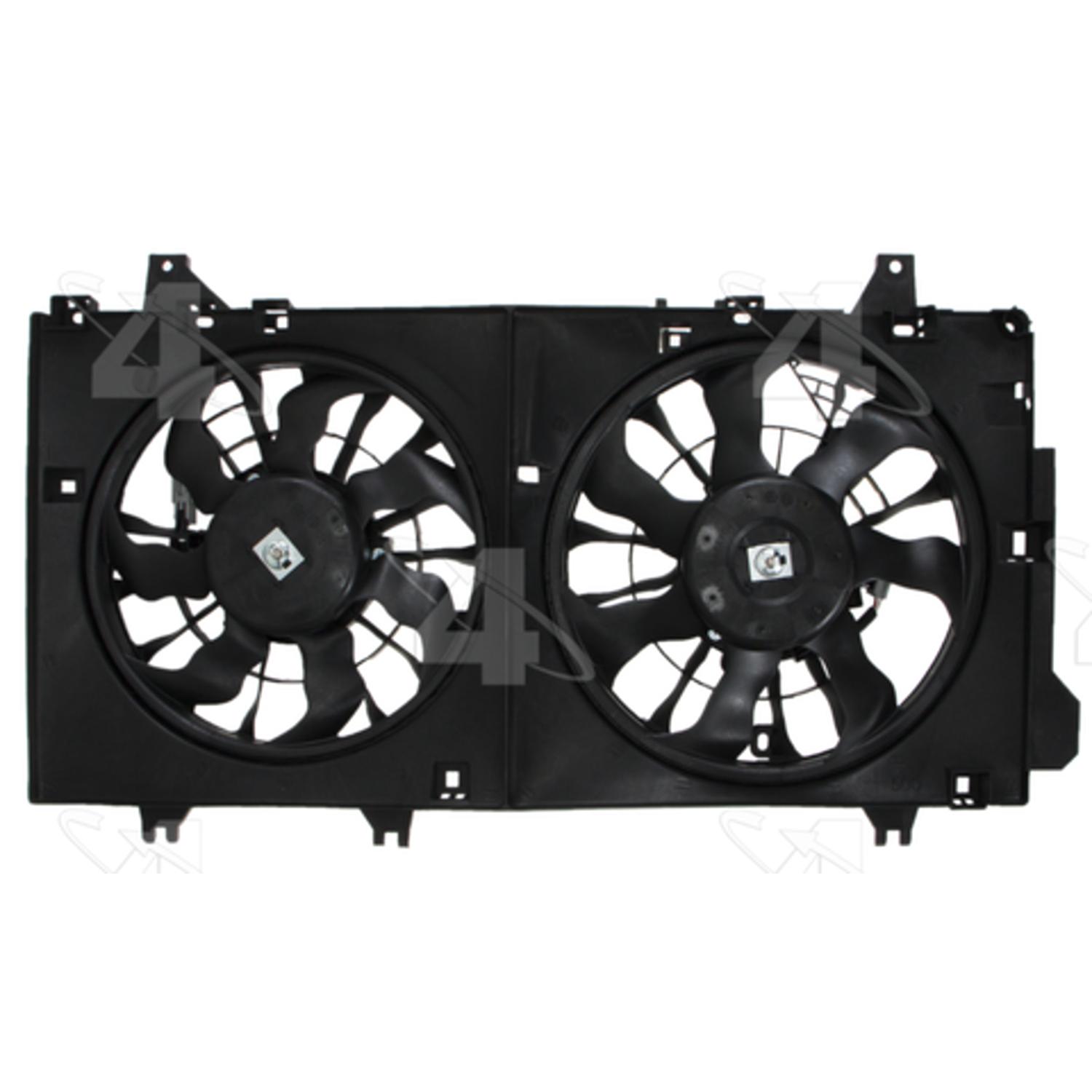 Four Seasons 76337 - Engine Cooling Fan Assembly Four Seasons 76337 Dual Radiator and Condenser Fan Assembly product image 1 of 4