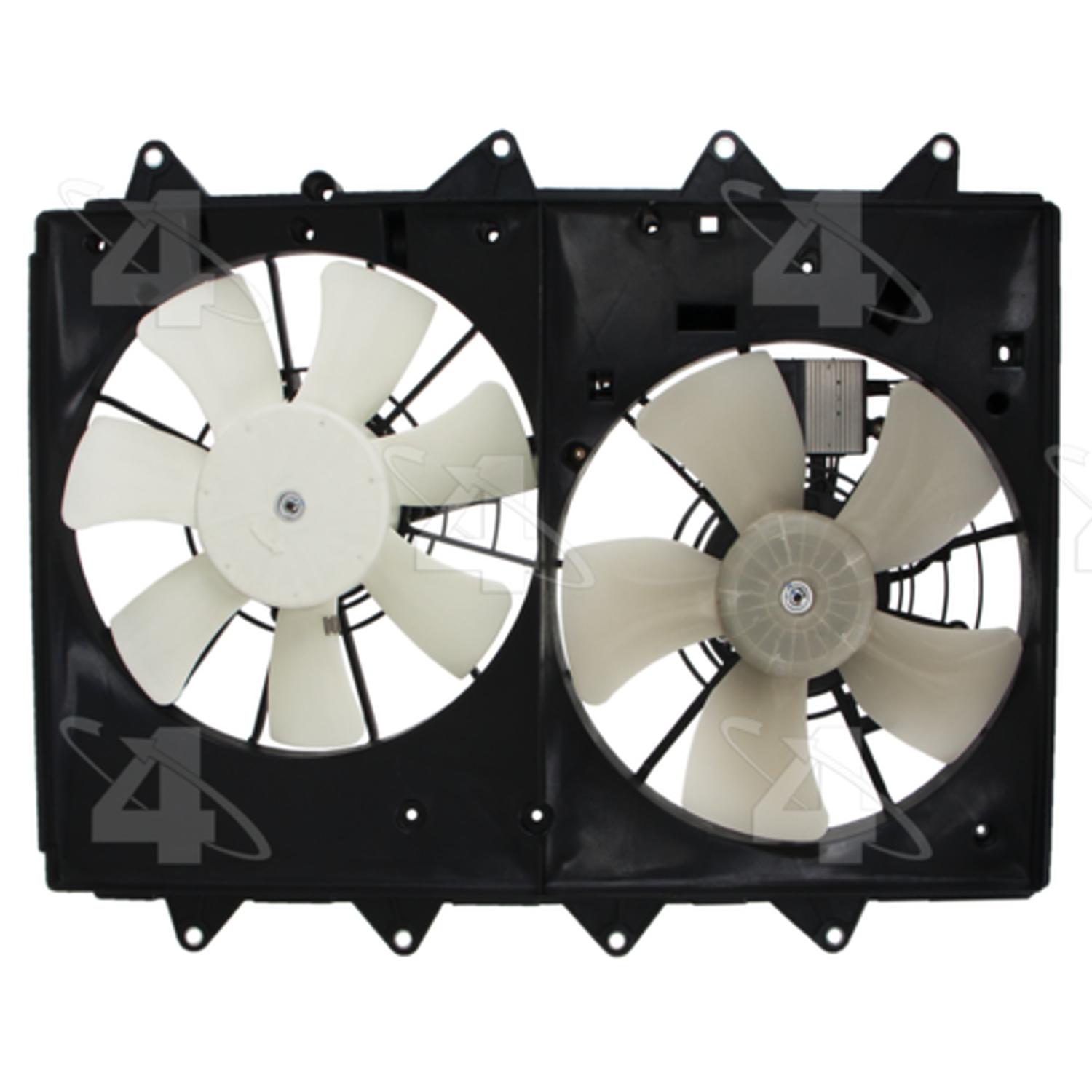 Four Seasons 76355 - Engine Cooling Fan Assembly Four Seasons 76355 Dual Radiator and Condenser Fan Assembly product image 1 of 4