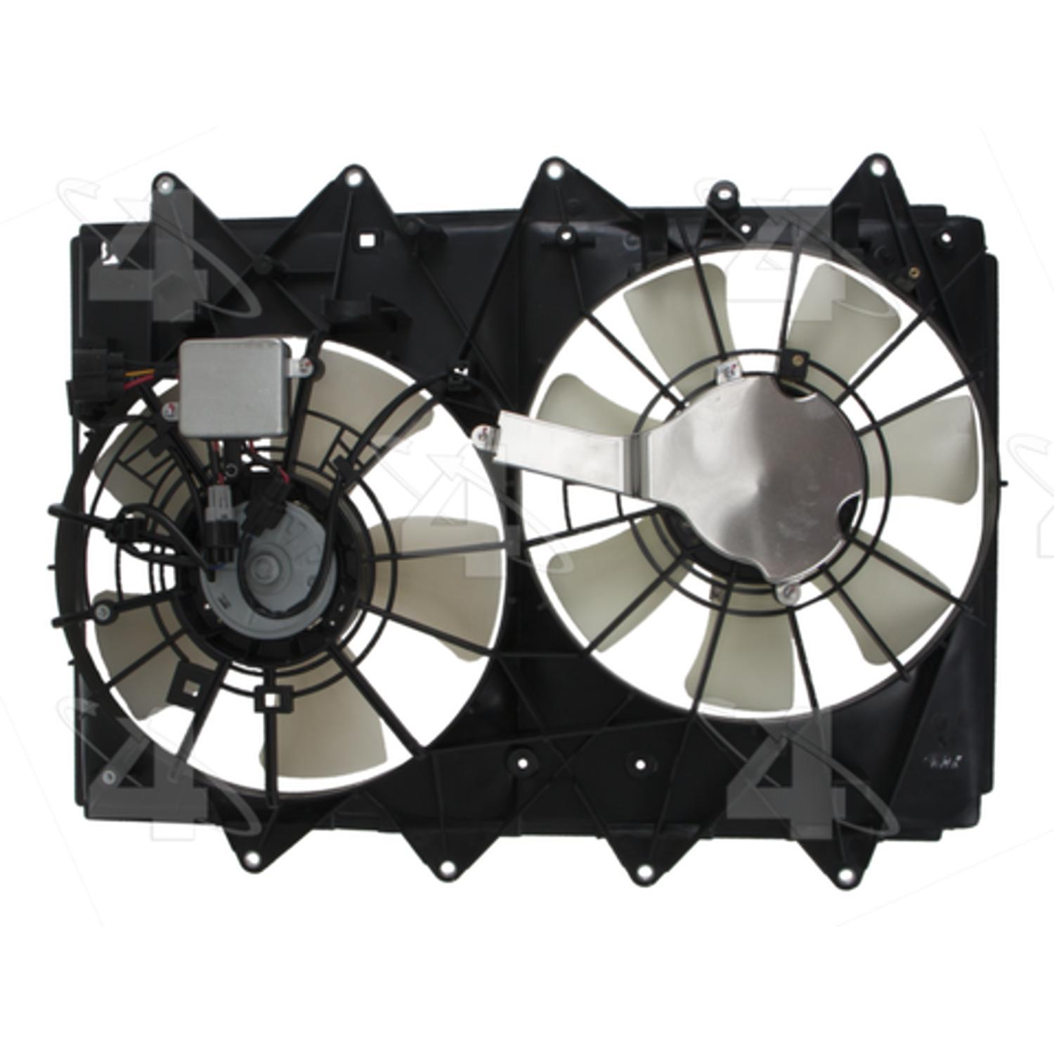 Four Seasons 76355 - Engine Cooling Fan Assembly Four Seasons 76355 Dual Radiator and Condenser Fan Assembly product image 2 of 4