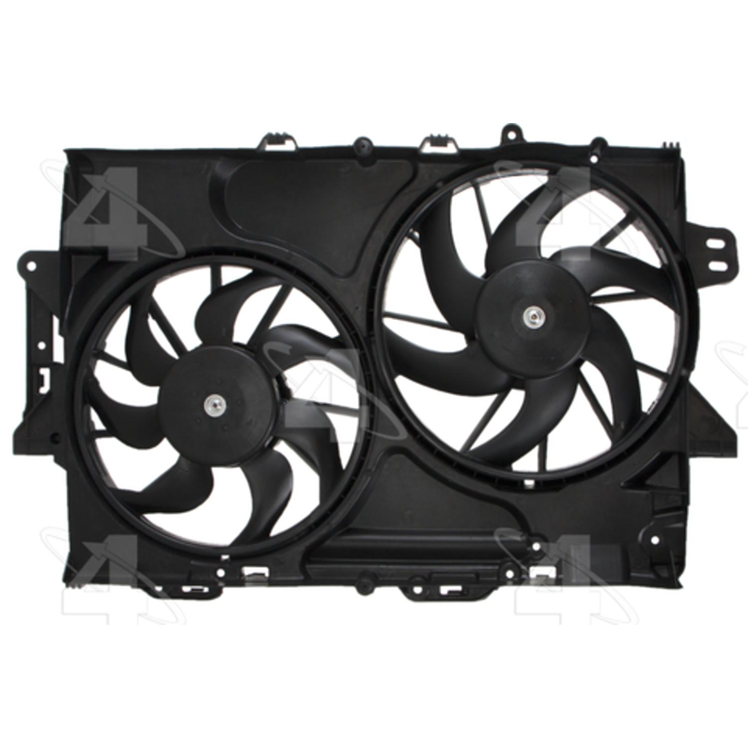Four Seasons 76357 - Engine Cooling Fan Assembly Four Seasons 76357 Dual Radiator and Condenser Fan Assembly product image 1 of 4