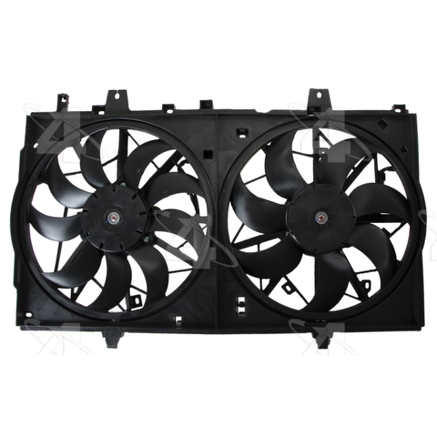 Four Seasons 76386 - Engine Cooling Fan Assembly Four Seasons 76386 Dual Radiator and Condenser Fan Assembly product image 1 of 4