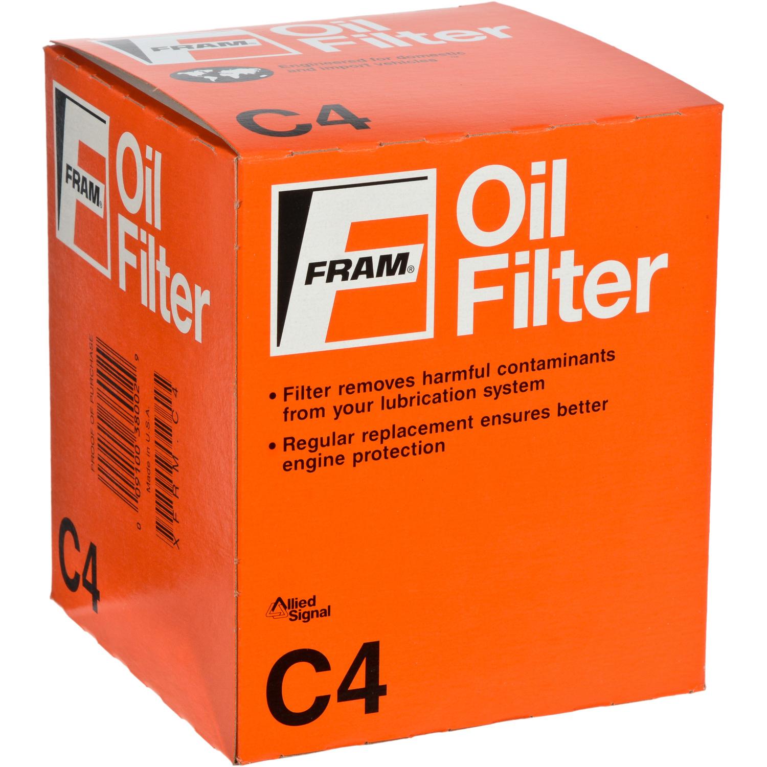 Fram C4 Engine Oil Filter product image 2 of 3