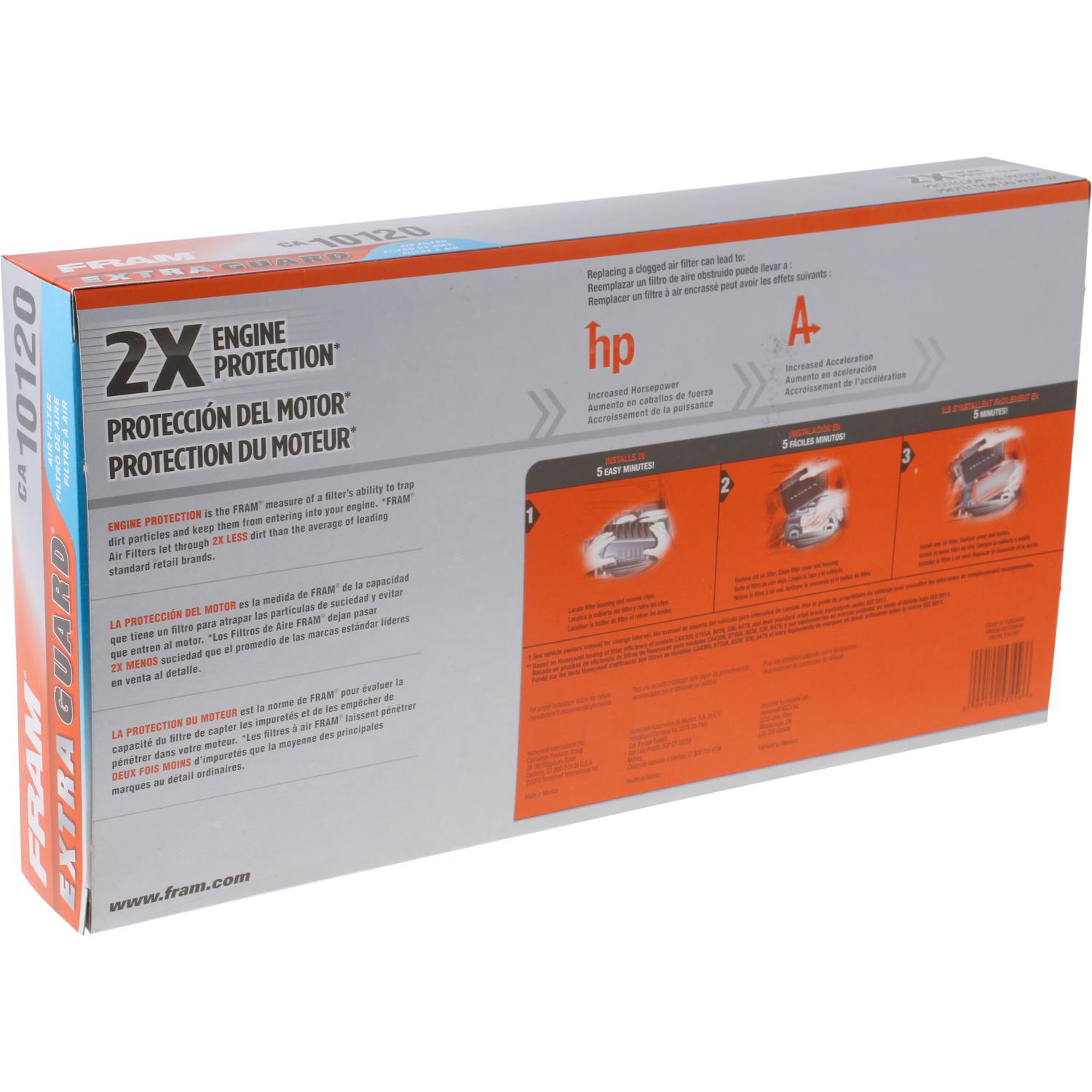 Fram CA10120 Air Filter product image 3 of 6