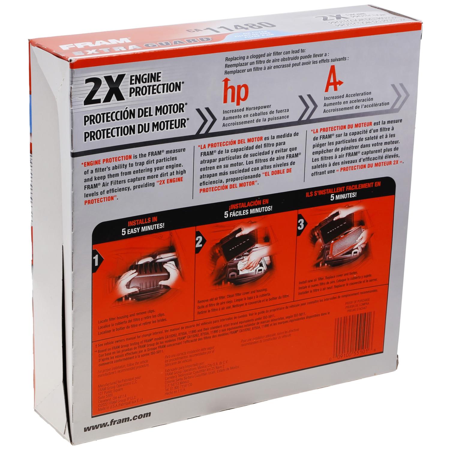 Fram CA11480 Air Filter product image 6 of 7