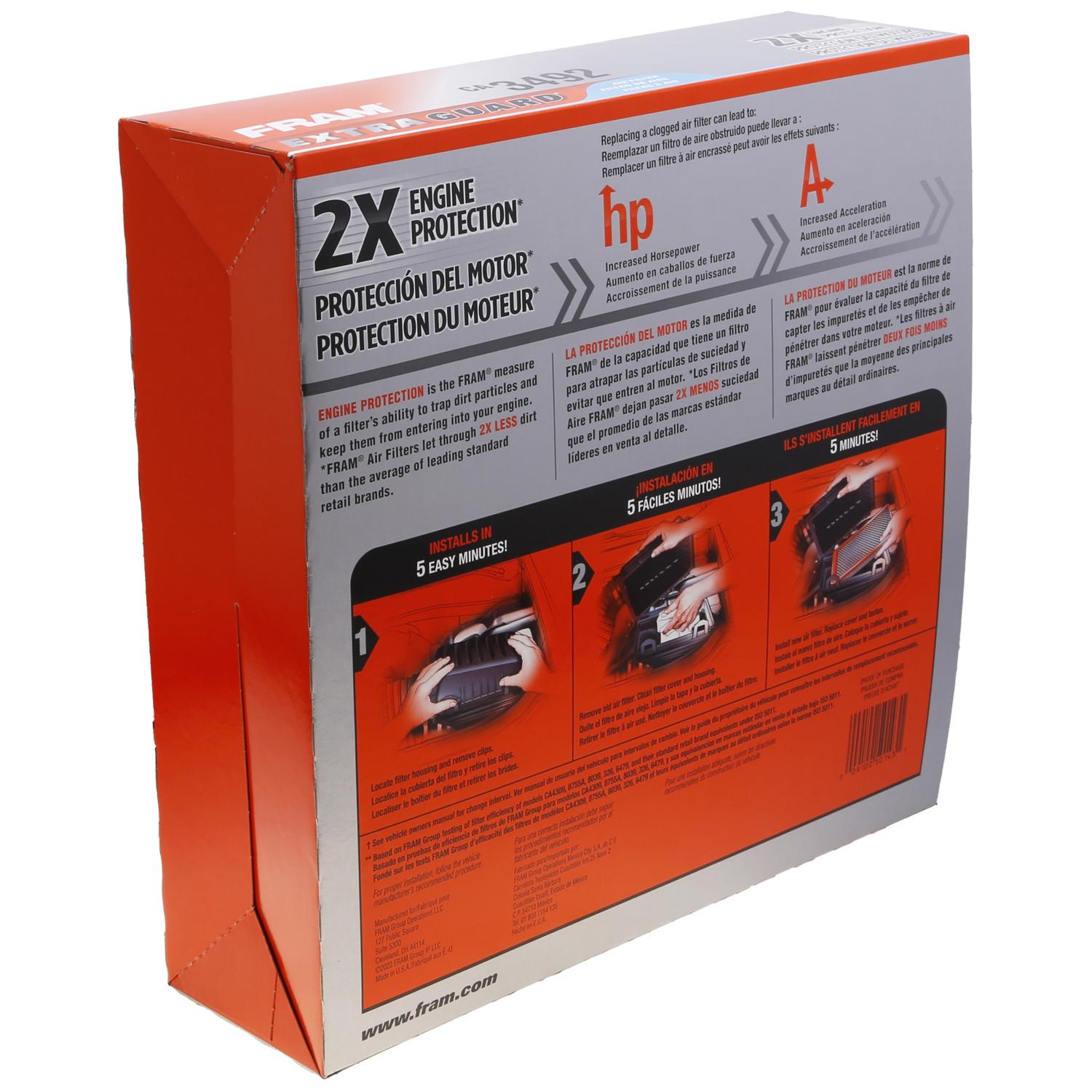 Fram CA3492 Air Filter product image 5 of 6