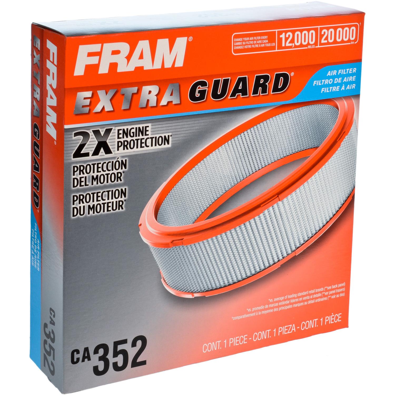 Fram CA352 - Air Filter Fram CA352 Air Filter product image 2 of 6