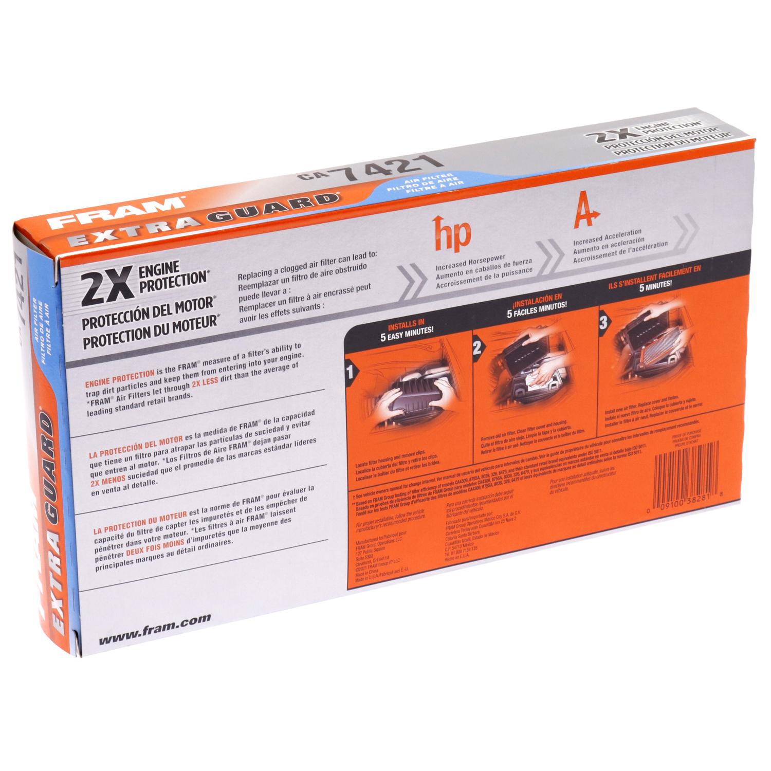 Fram CA7421 Air Filter product image 4 of 6