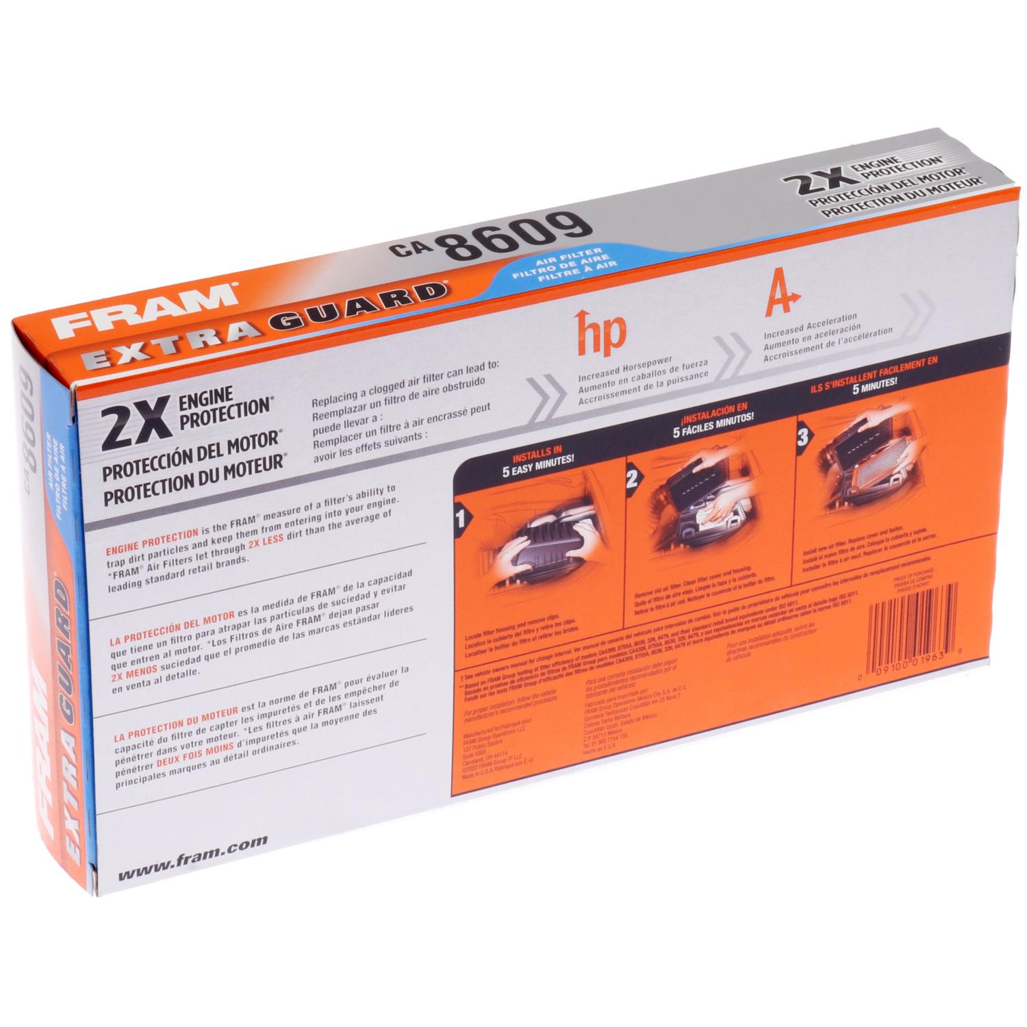 Fram CA8609 Air Filter product image 5 of 7