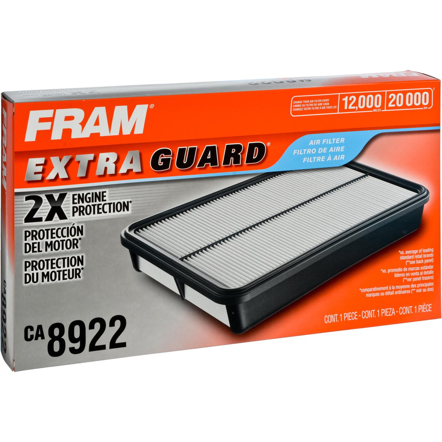 Fram CA8922 - Air Filter Fram CA8922 Air Filter product image 2 of 7