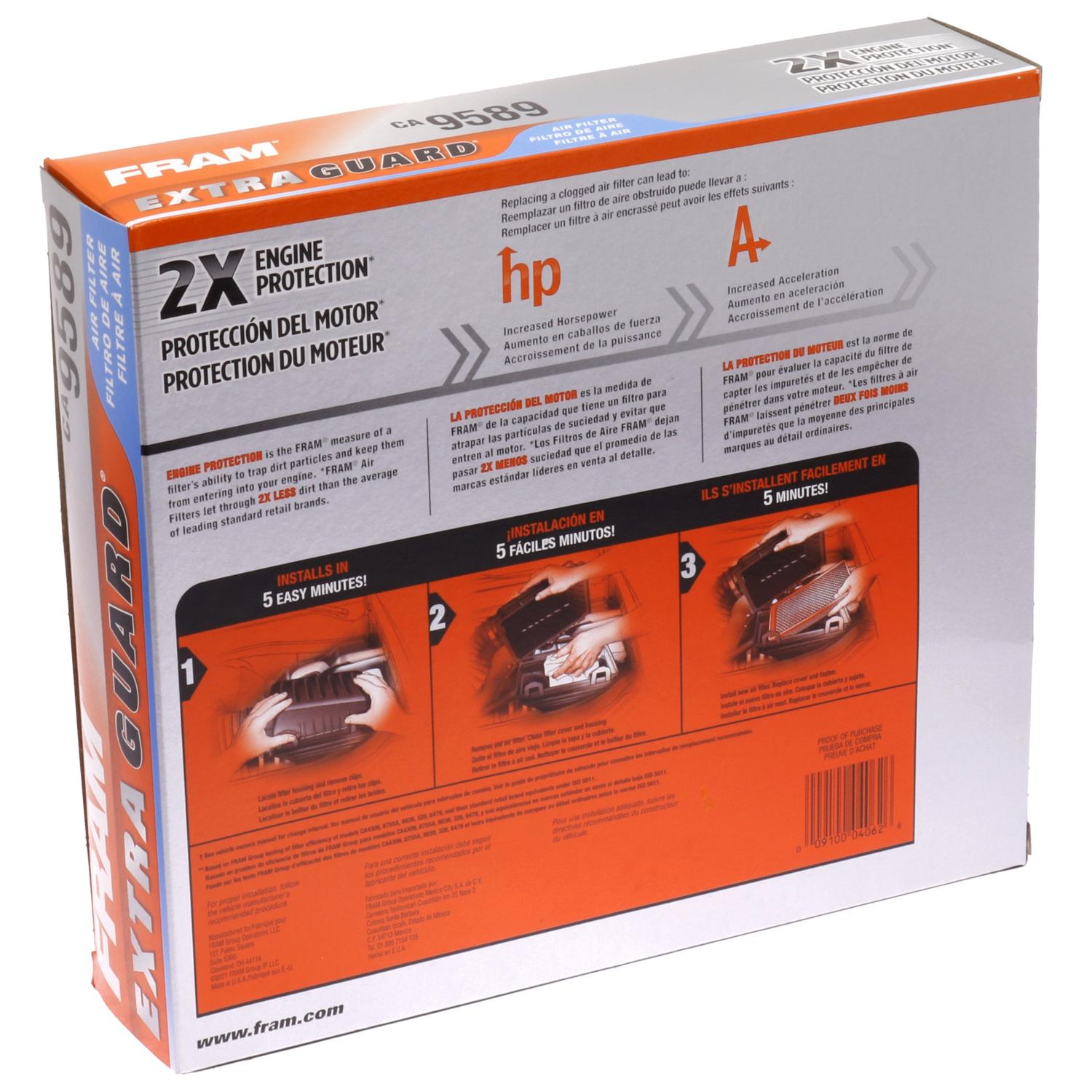 Fram CA9589 Air Filter product image 5 of 7