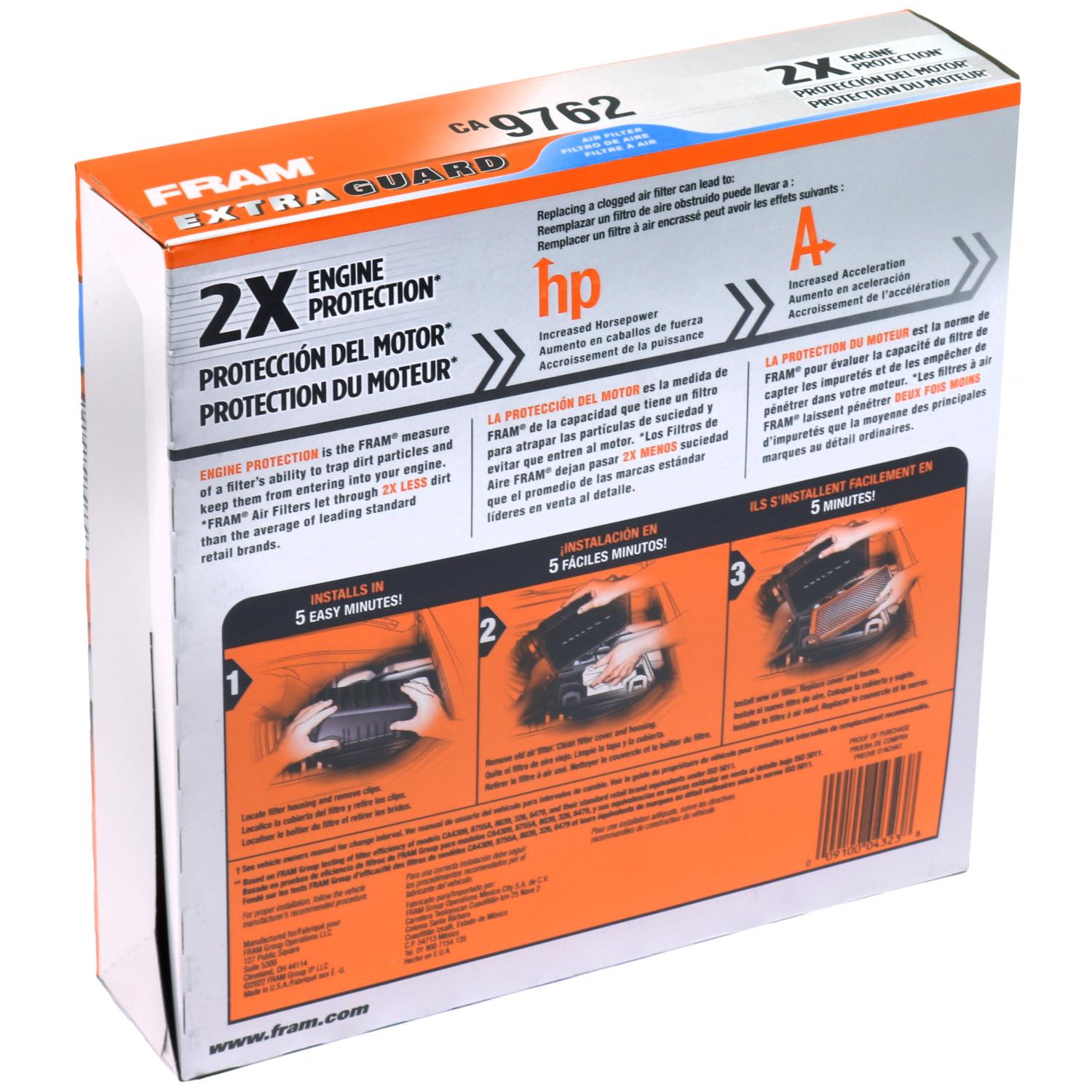 Fram CA9762 Air Filter product image 6 of 7
