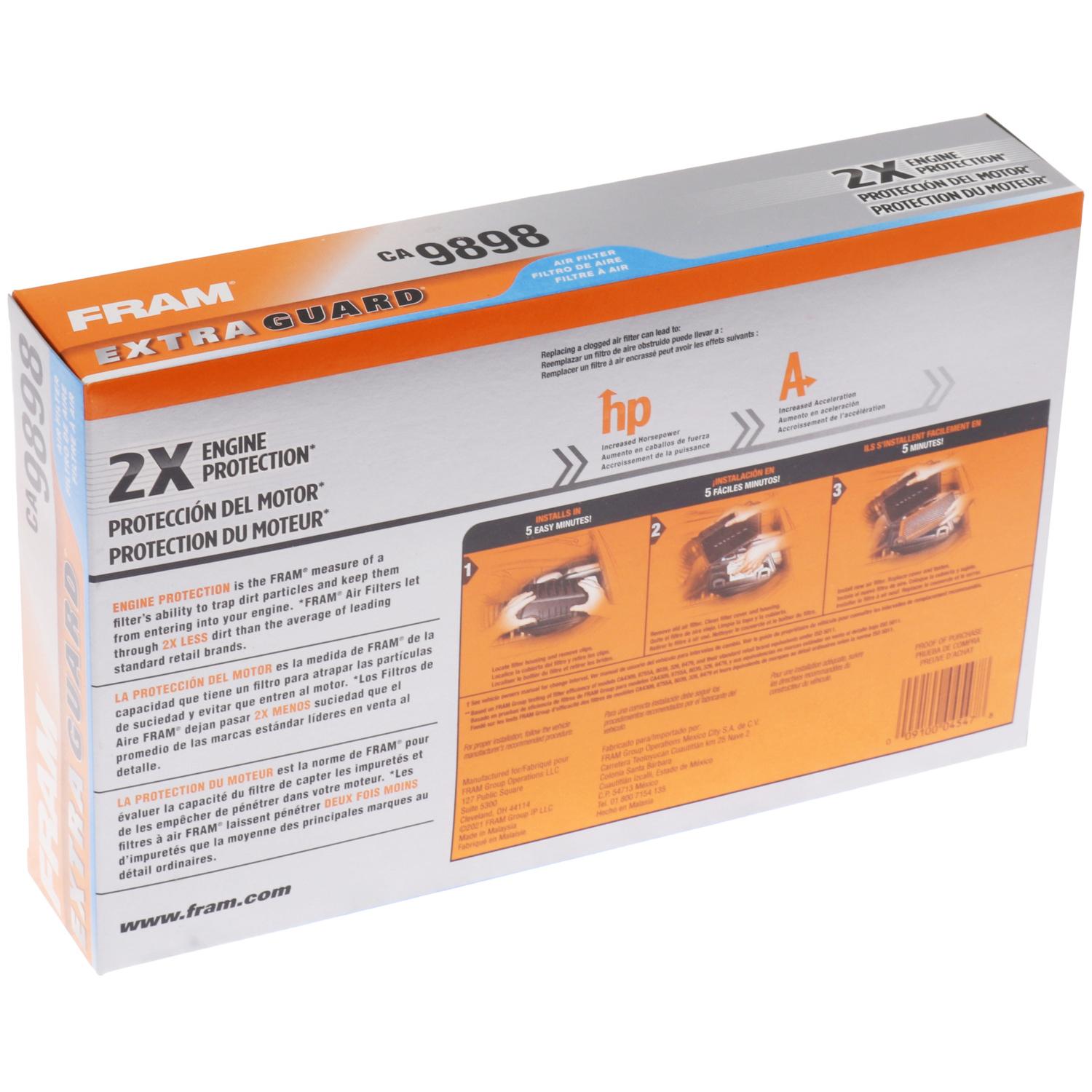 Fram CA9898 Air Filter product image 6 of 7
