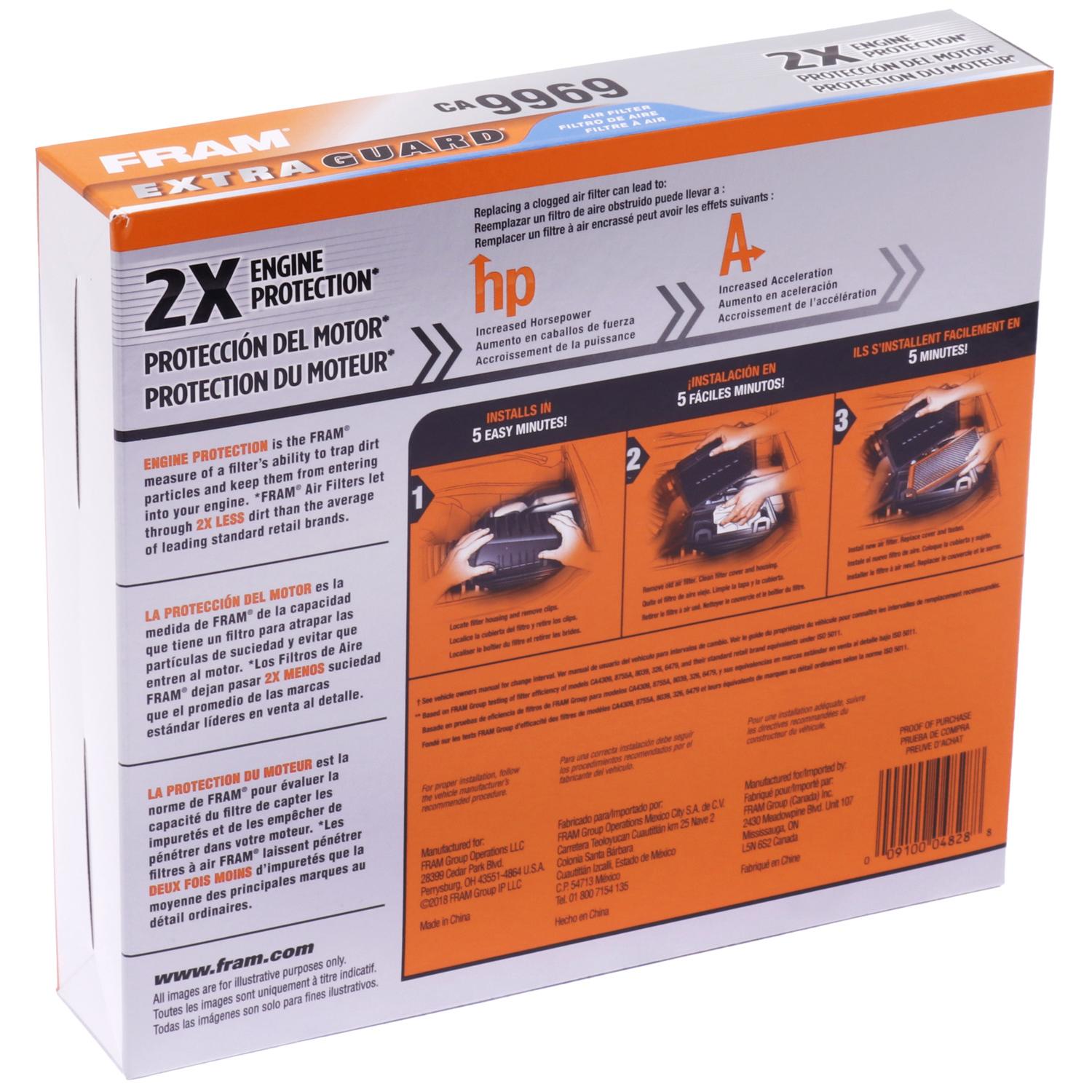 Fram CA9969 Air Filter product image 6 of 7