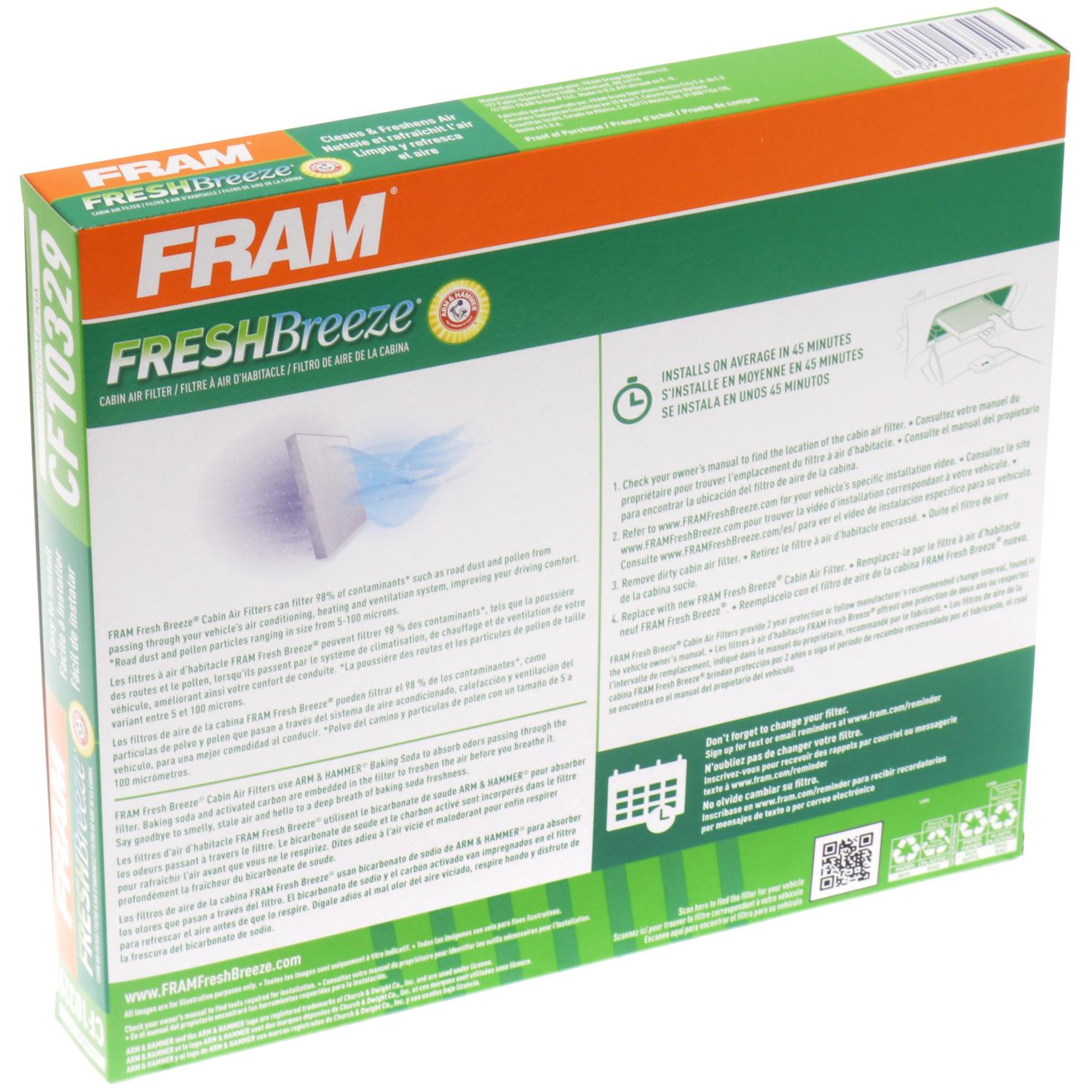 Fram CF10329 Cabin Air Filter product image 5 of 7