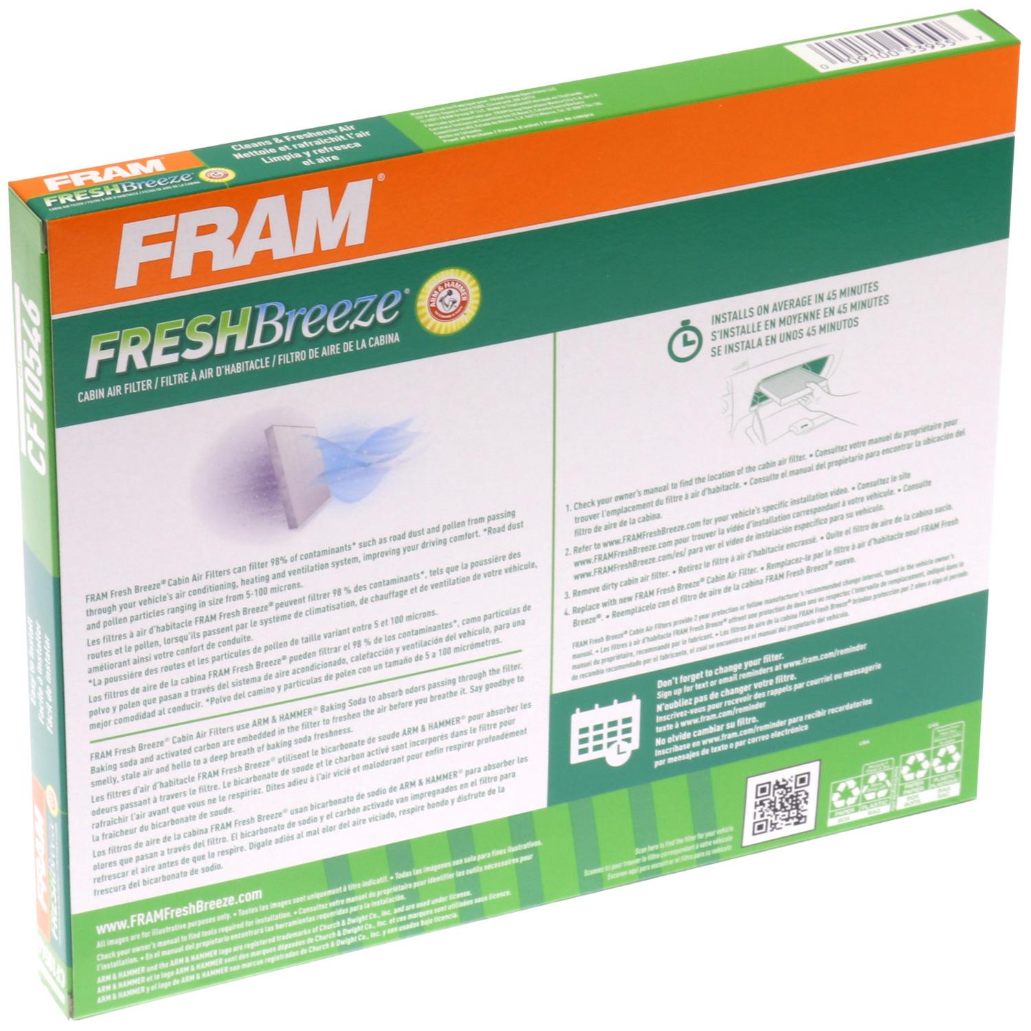 Fram CF10546 Cabin Air Filter product image 7 of 7