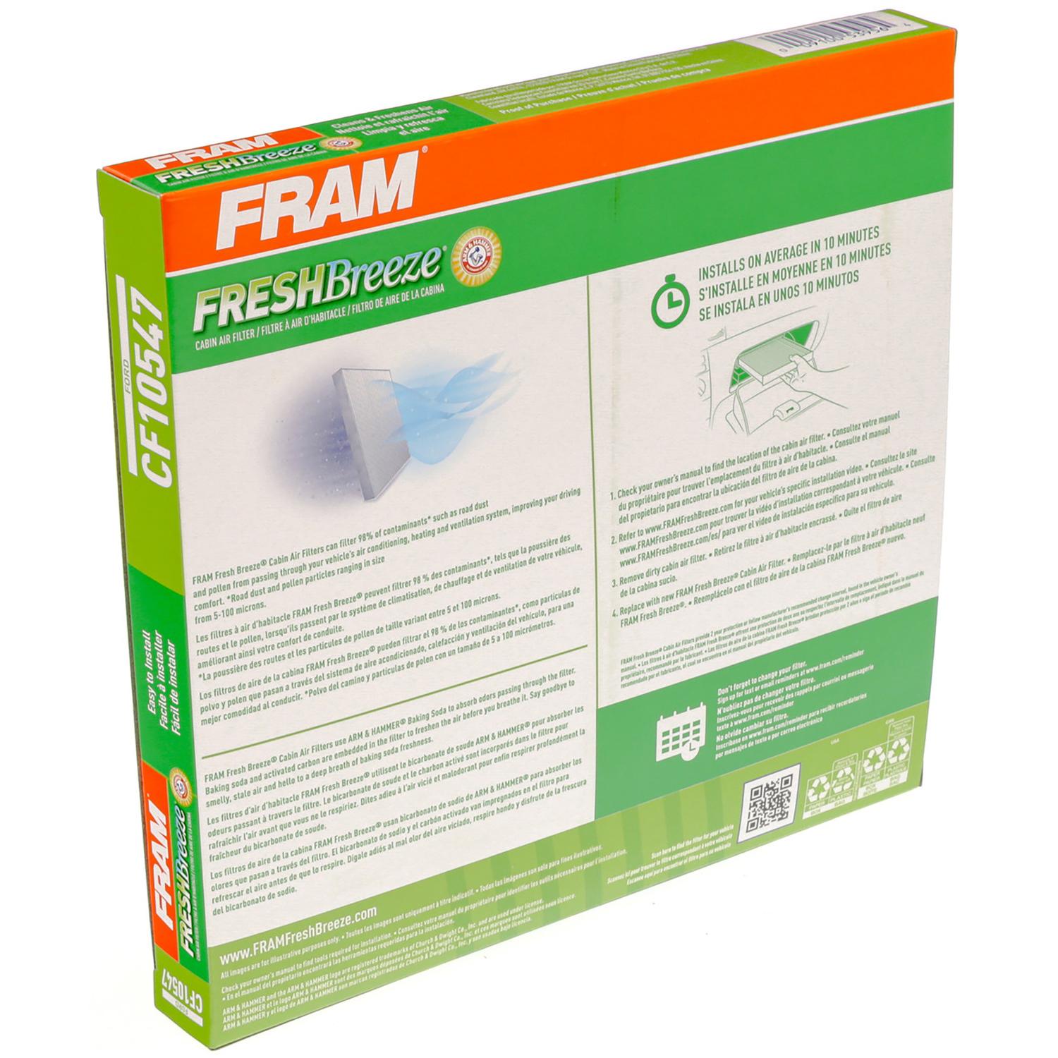 Fram CF10547 - Cabin Air Filter Fram CF10547 Cabin Air Filter product image 5 of 6