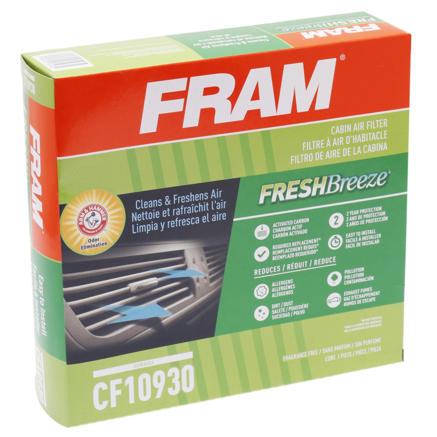 Fram CF10930 - Cabin Air Filter Fram CF10930 Cabin Air Filter product image 6 of 6