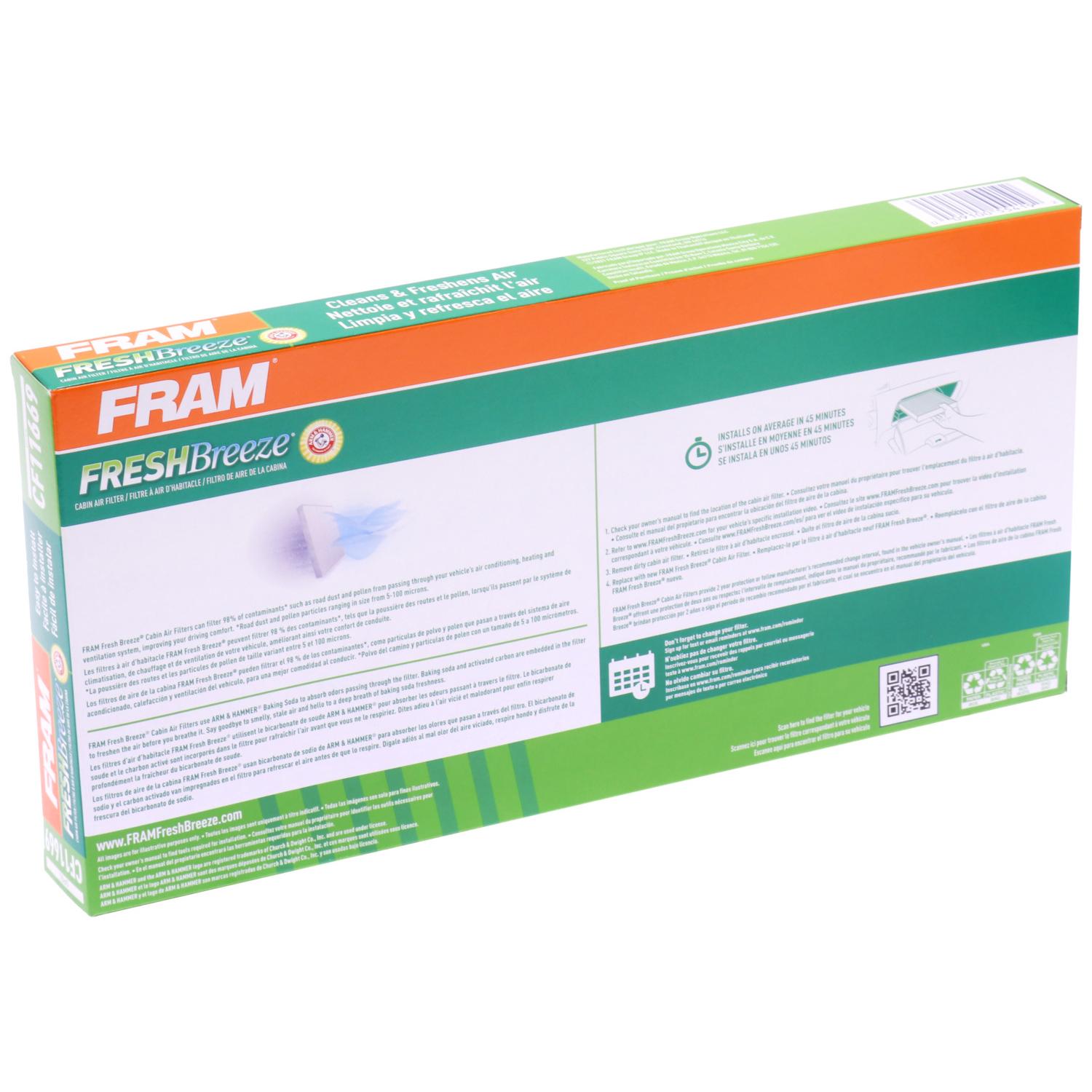 Fram CF11669 Cabin Air Filter product image 4 of 7