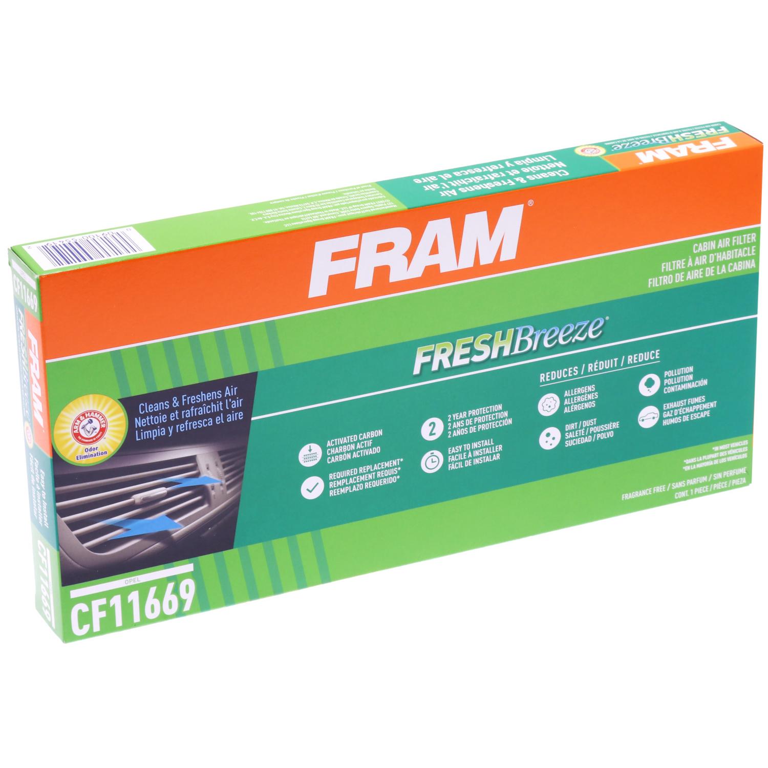 Fram CF11669 Cabin Air Filter product image 6 of 7