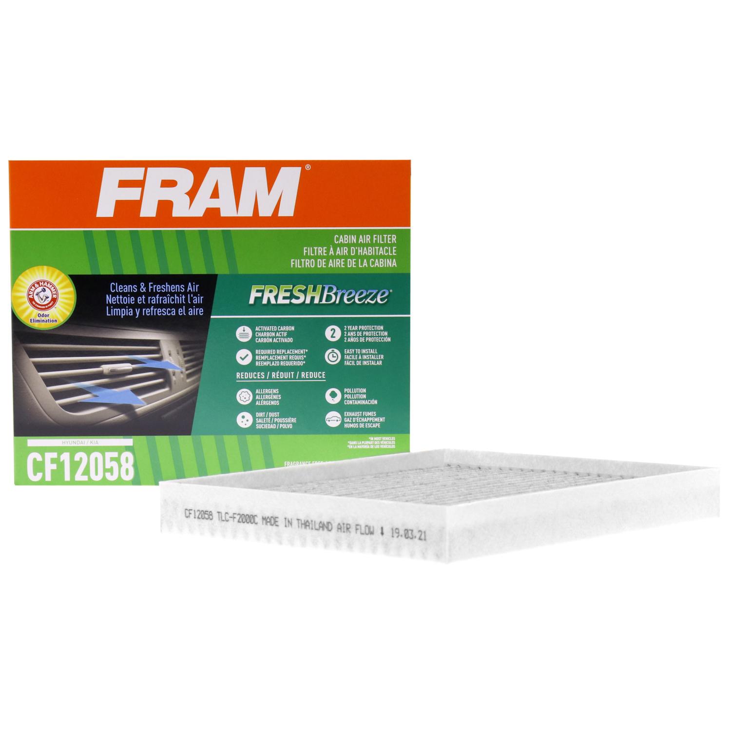 Fram CF12058 Cabin Air Filter product image 5 of 6