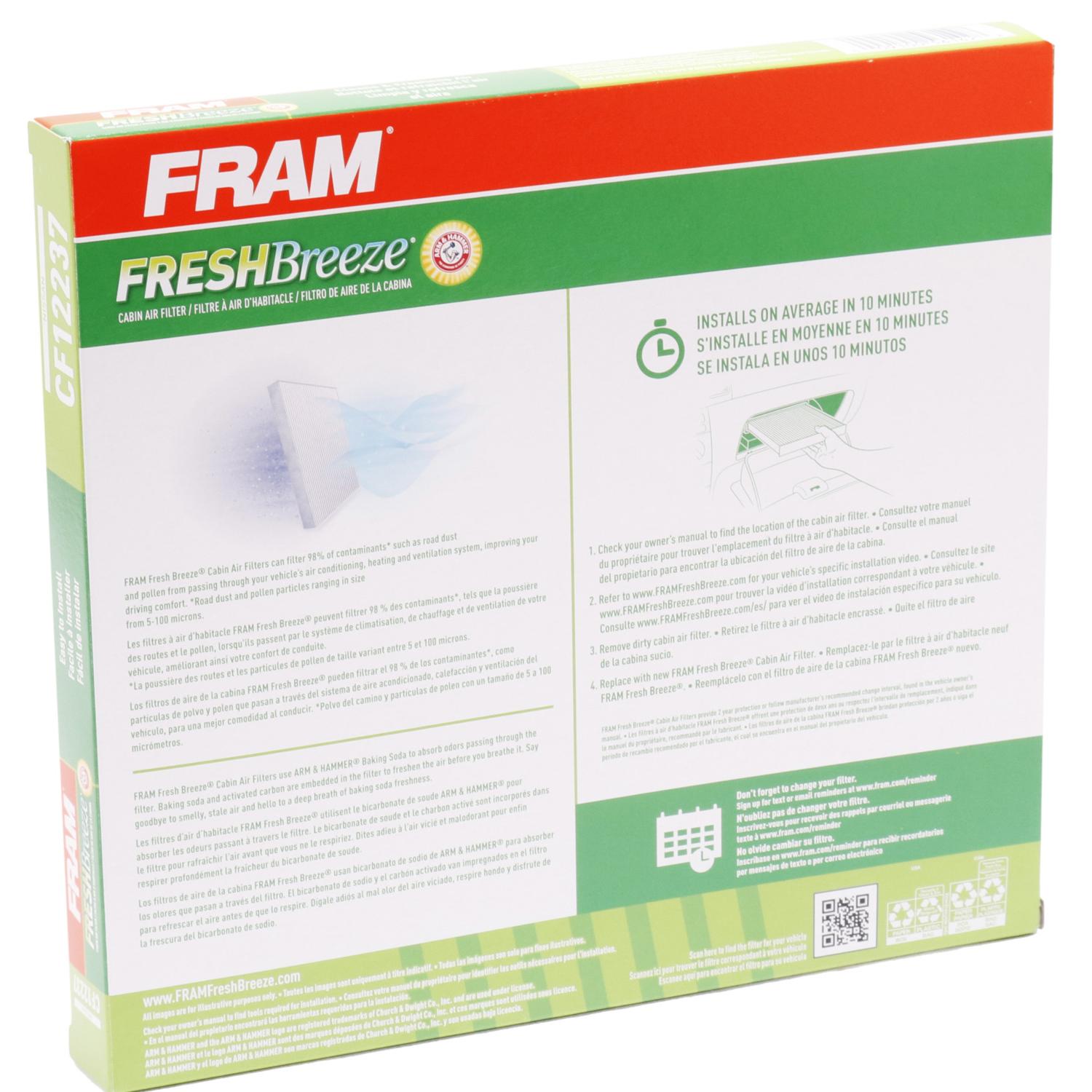 Fram CF12237 Cabin Air Filter product image 5 of 6
