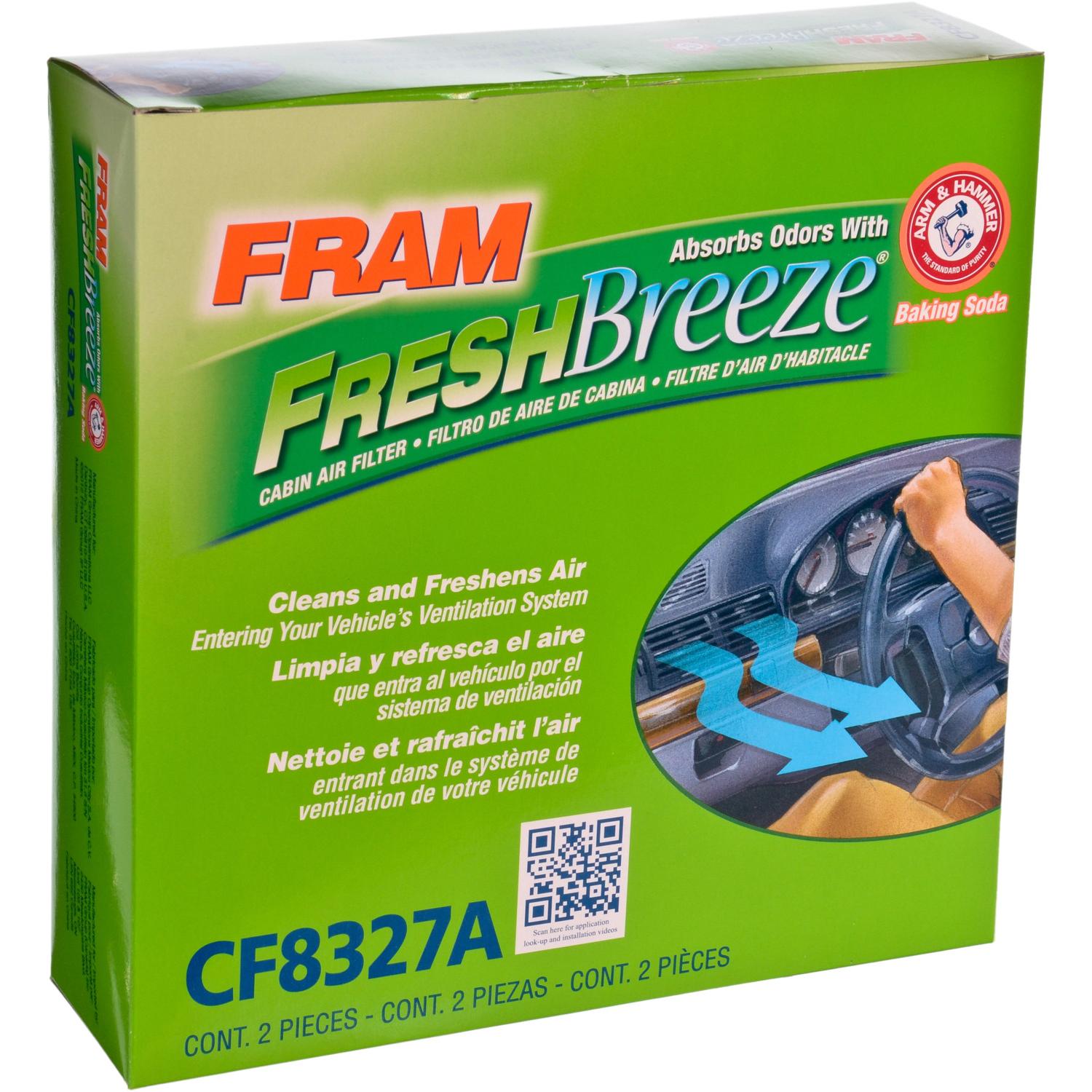 Fram CF8327A - Cabin Air Filter Fram CF8327A Cabin Air Filter product image 4 of 4