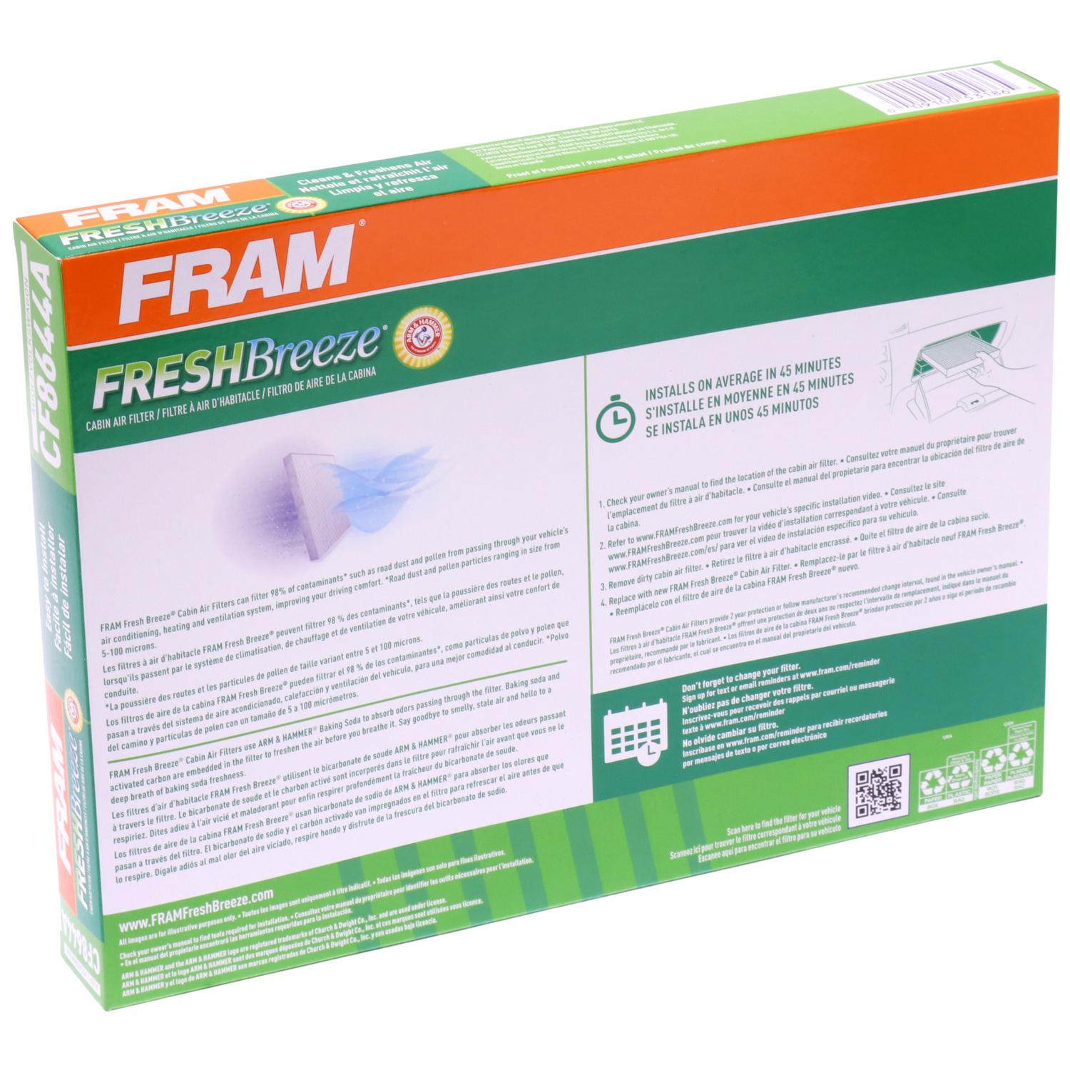 Fram CF8644A Cabin Air Filter product image 4 of 7