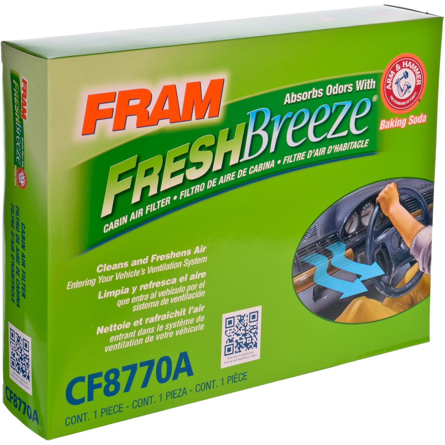 Fram CF8770A - Cabin Air Filter Fram CF8770A Cabin Air Filter product image 2 of 4