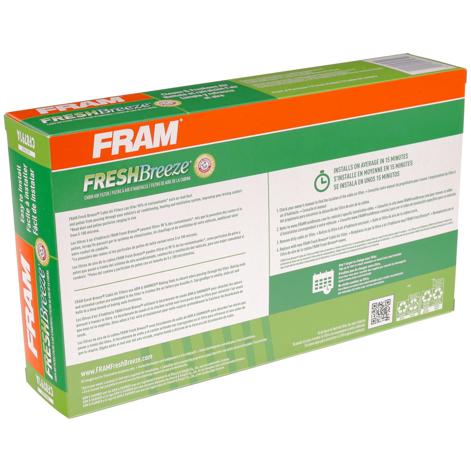 Fram CF8791A Cabin Air Filter product image 5 of 6