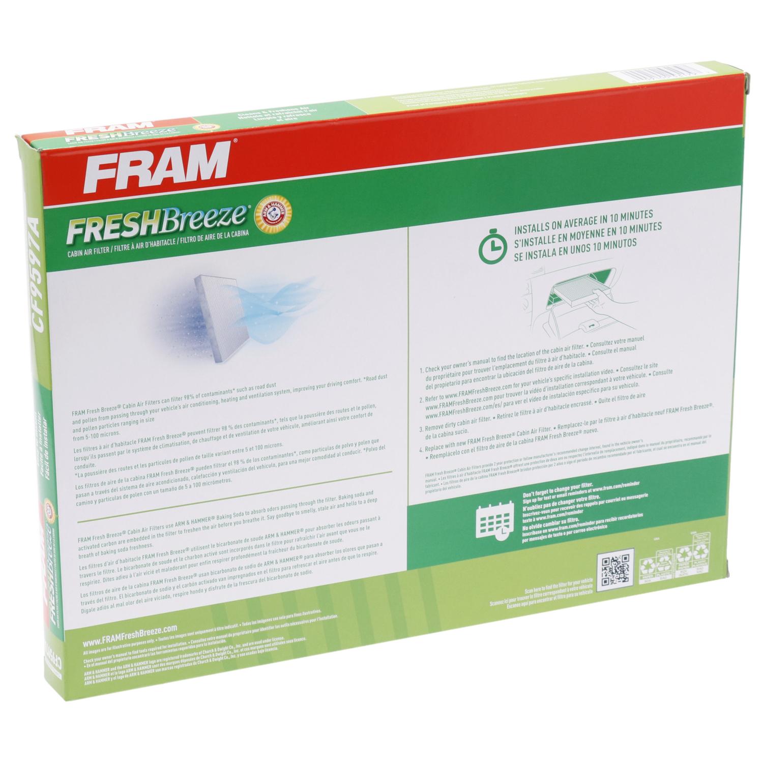 Fram CF9597A Cabin Air Filter product image 3 of 6