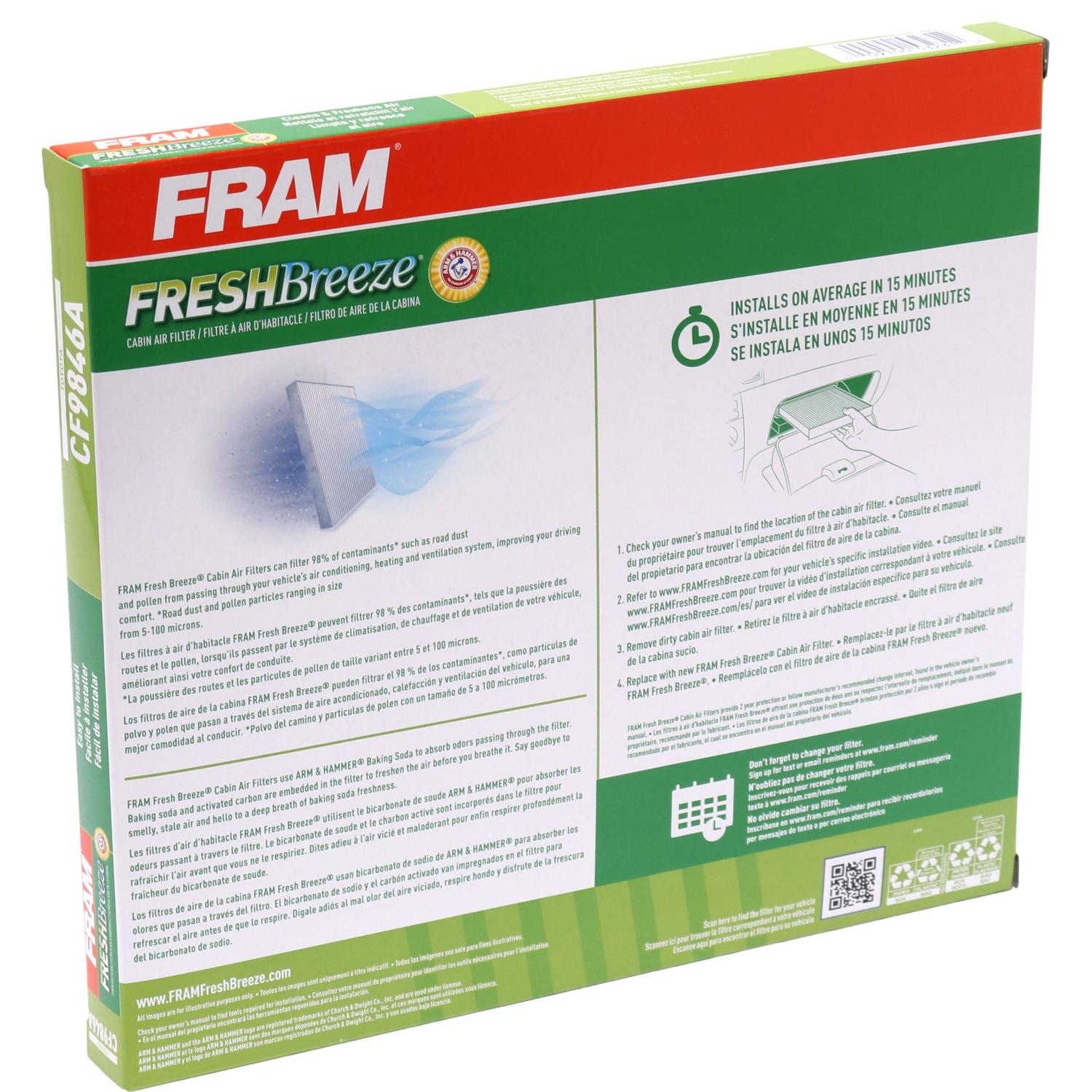 Fram CF9846A Cabin Air Filter product image 4 of 6