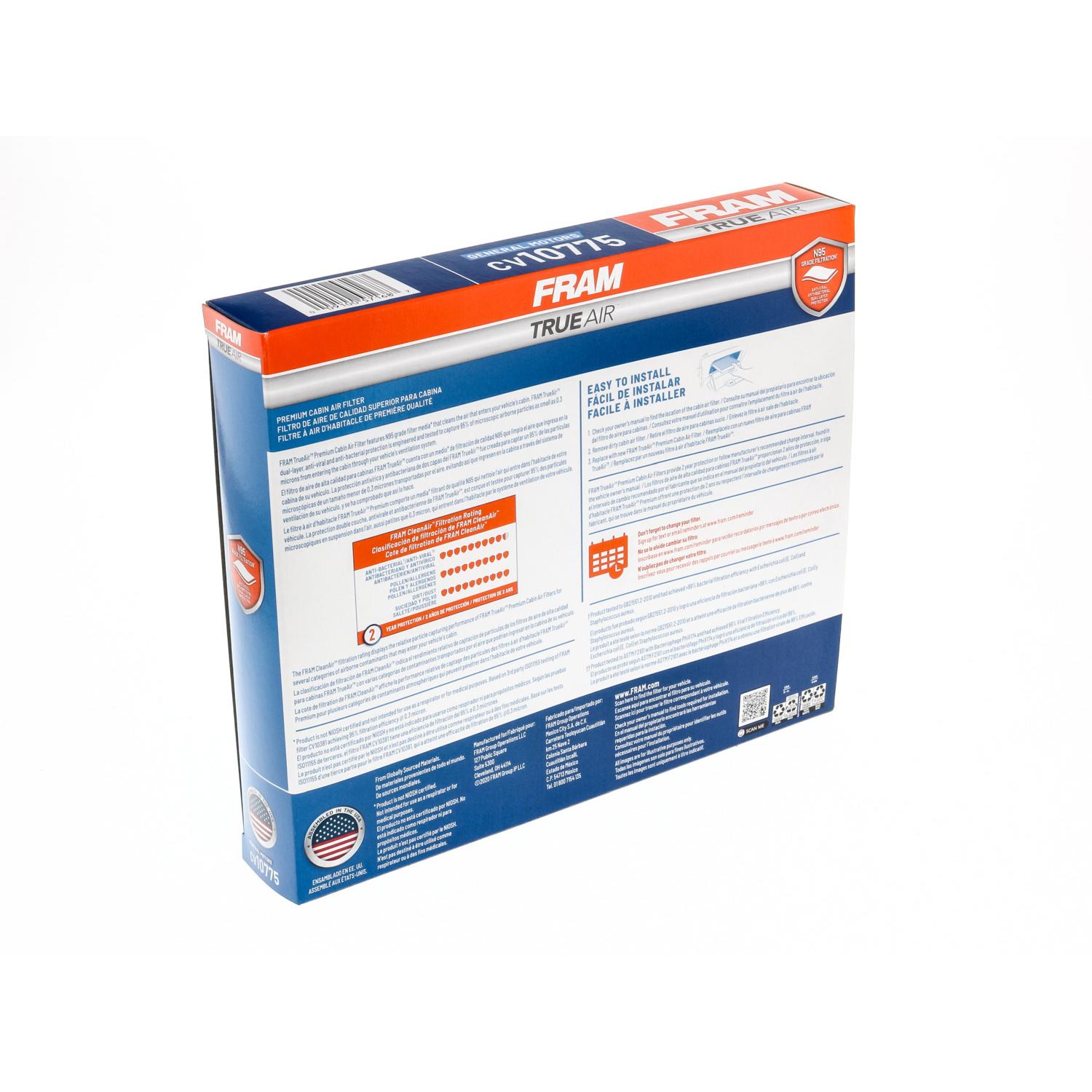 Fram CV10775 Cabin Air Filter product image 1 of 6