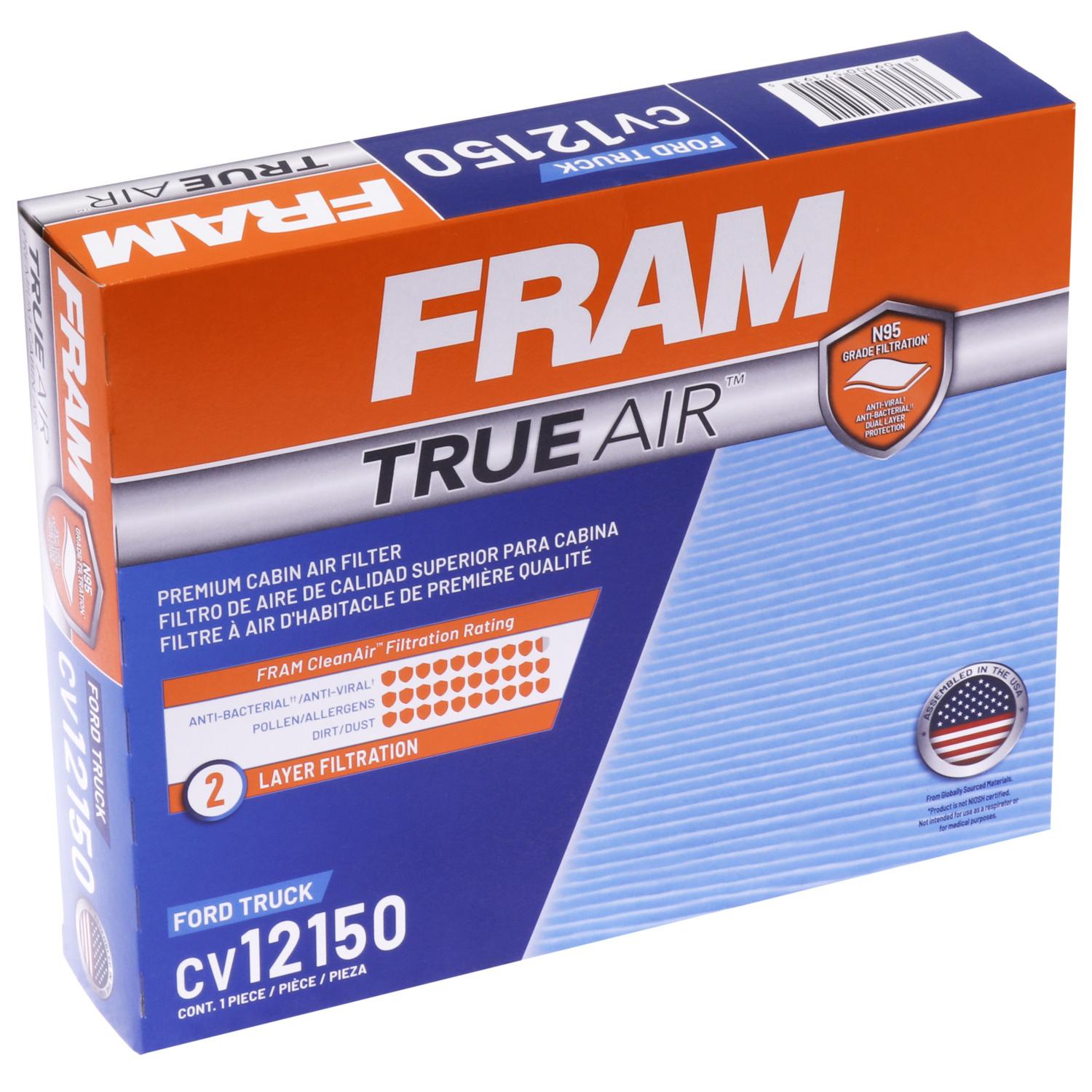 Fram CV12150 Cabin Air Filter product image 3 of 6