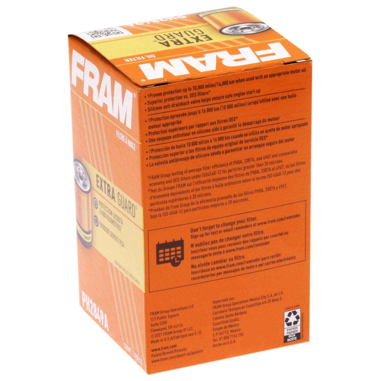 Fram PH2849A Engine Oil Filter product image 4 of 6