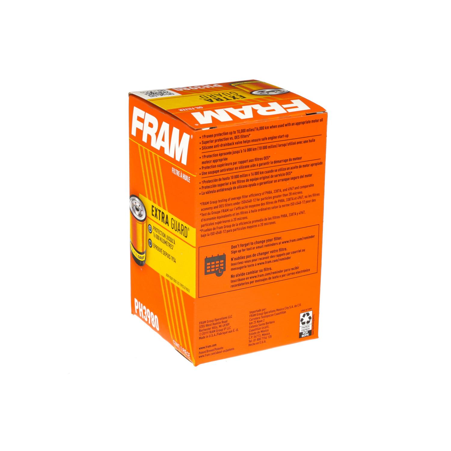 Fram PH3980 - Engine Oil Filter Fram PH3980 Engine Oil Filter product image 4 of 5
