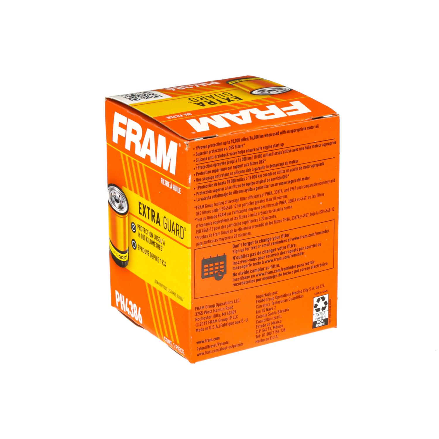 Fram PH4386 Engine Oil Filter product image 4 of 5