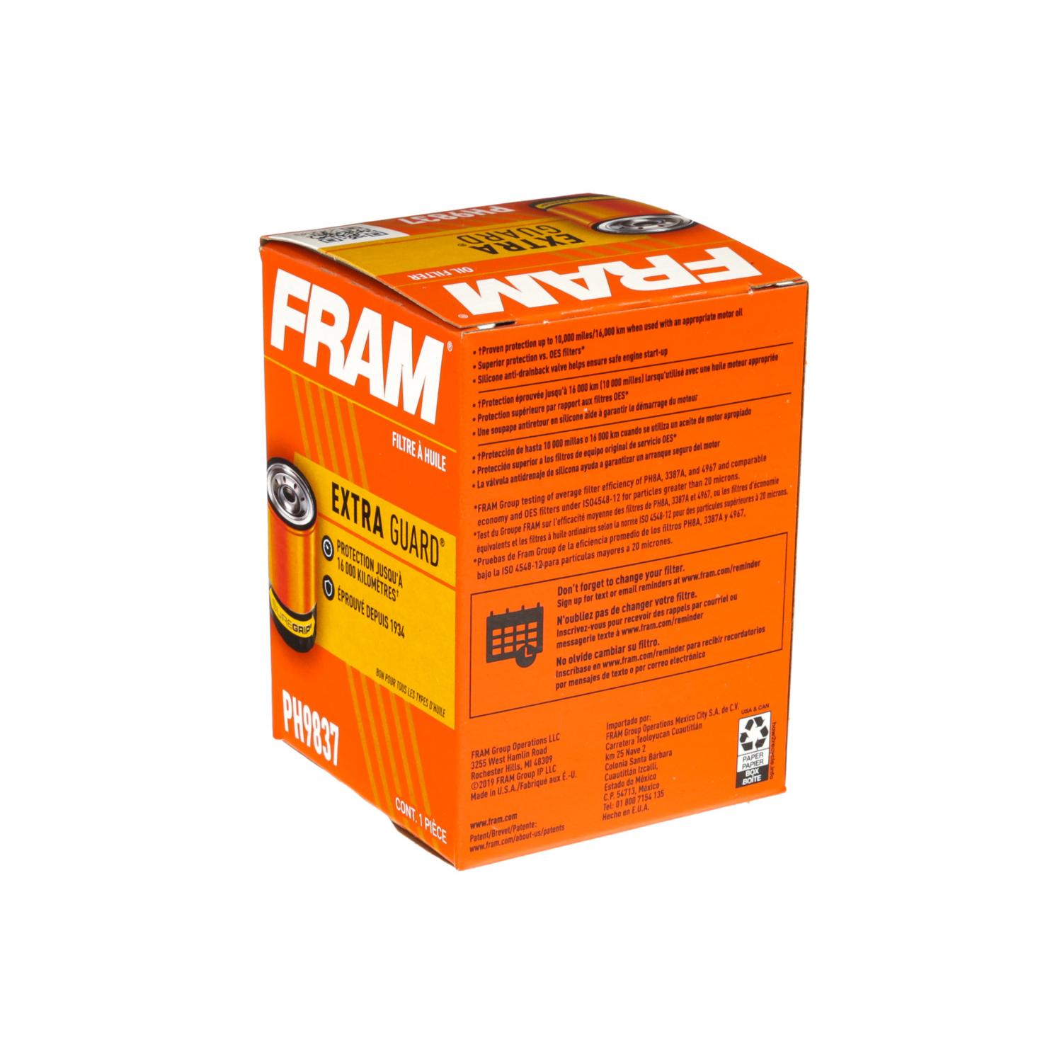 Fram PH9837 Engine Oil Filter product image 4 of 5