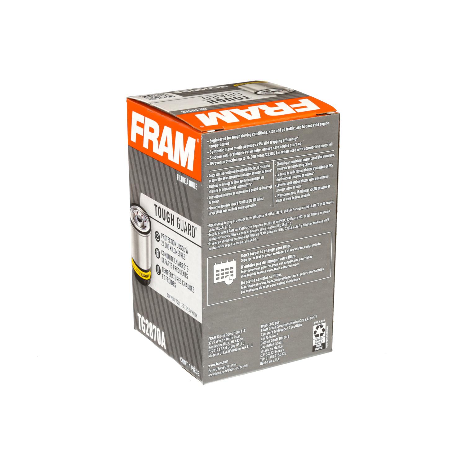 Fram TG2870A Engine Oil Filter product image 4 of 5