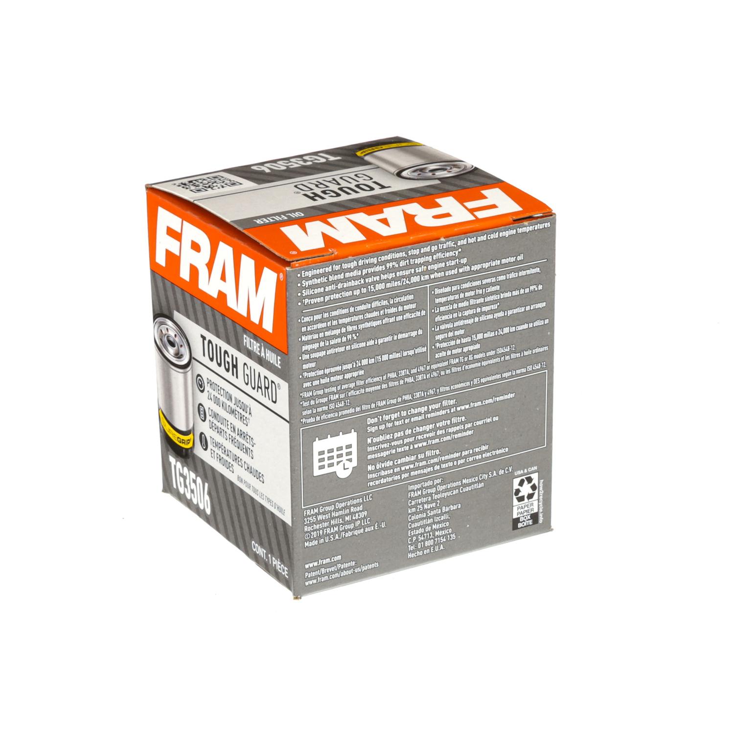 Fram TG3506 - Engine Oil Filter Fram TG3506 Engine Oil Filter product image 4 of 5