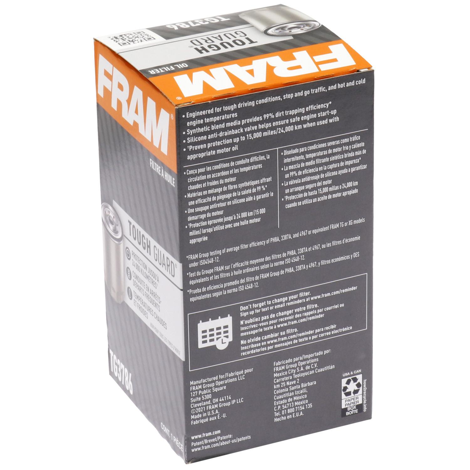 Fram TG3786 - Engine Oil Filter Fram TG3786 Engine Oil Filter product image 4 of 5
