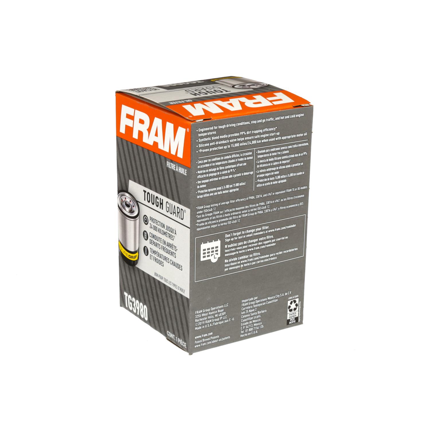 Fram TG3980 - Engine Oil Filter Fram TG3980 Engine Oil Filter product image 4 of 5
