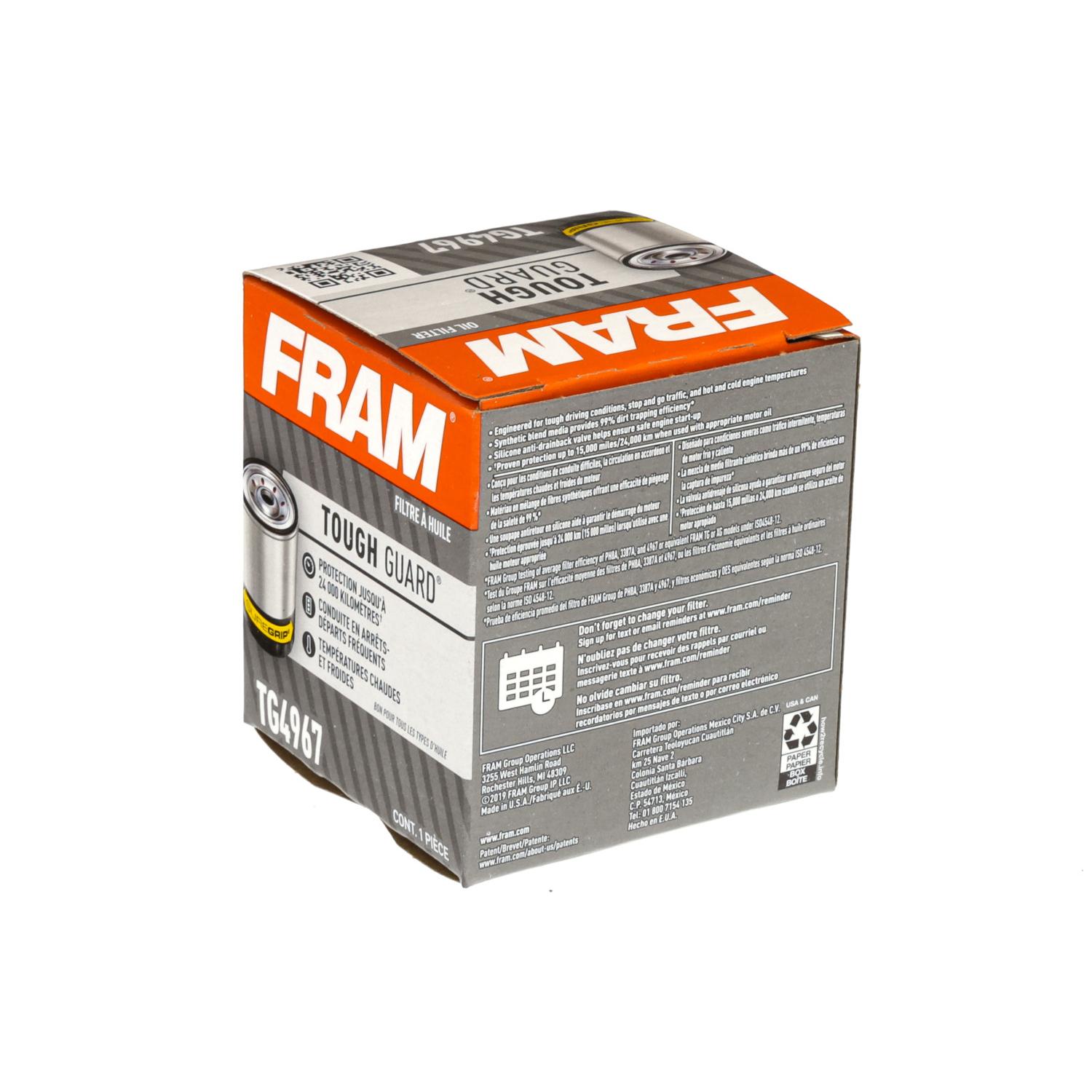 Fram TG4967 - Engine Oil Filter Fram TG4967 Engine Oil Filter product image 4 of 5